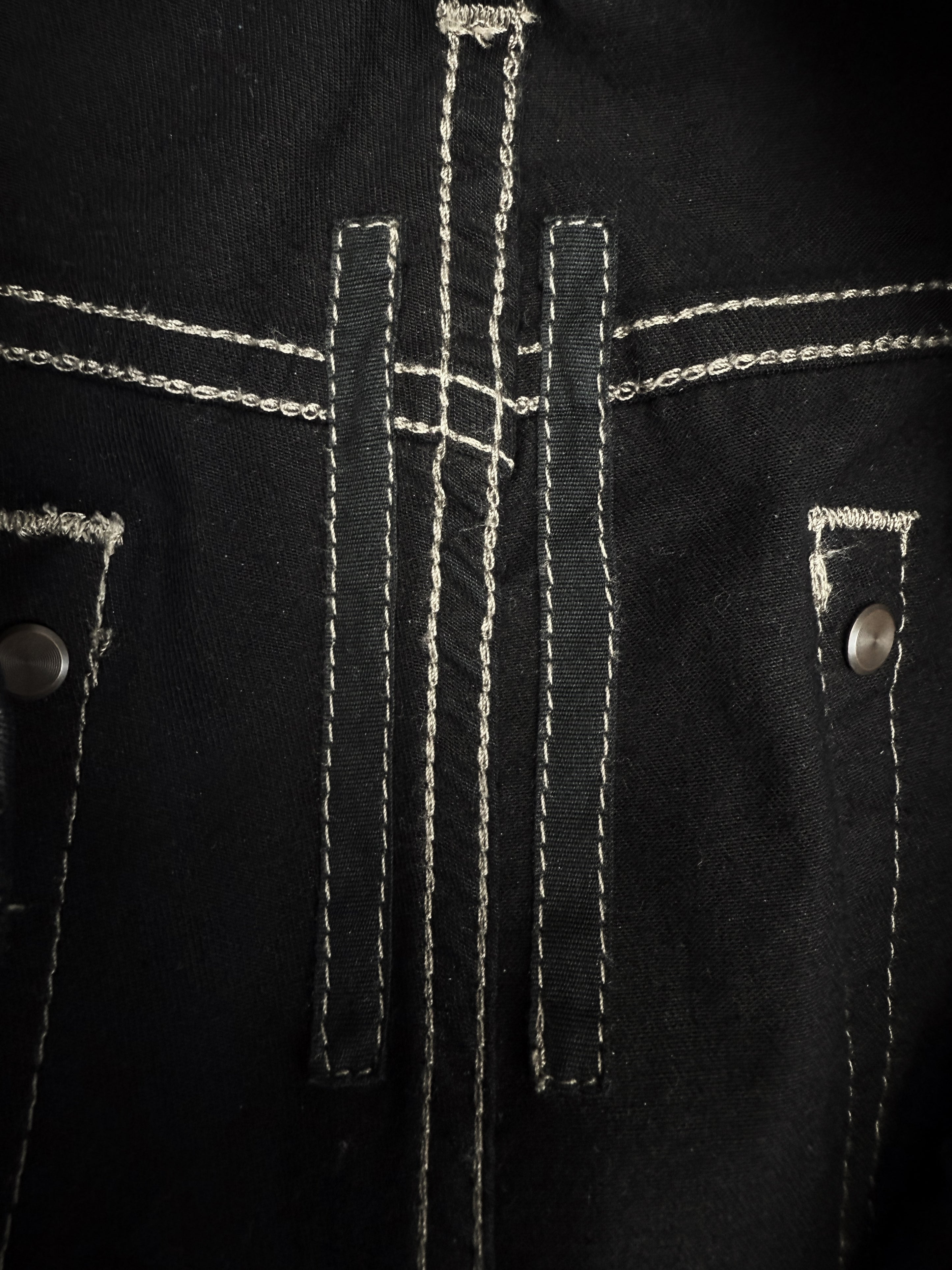 Rick Owens DRKSHDW Waxed Detroit Cut Slim Denim