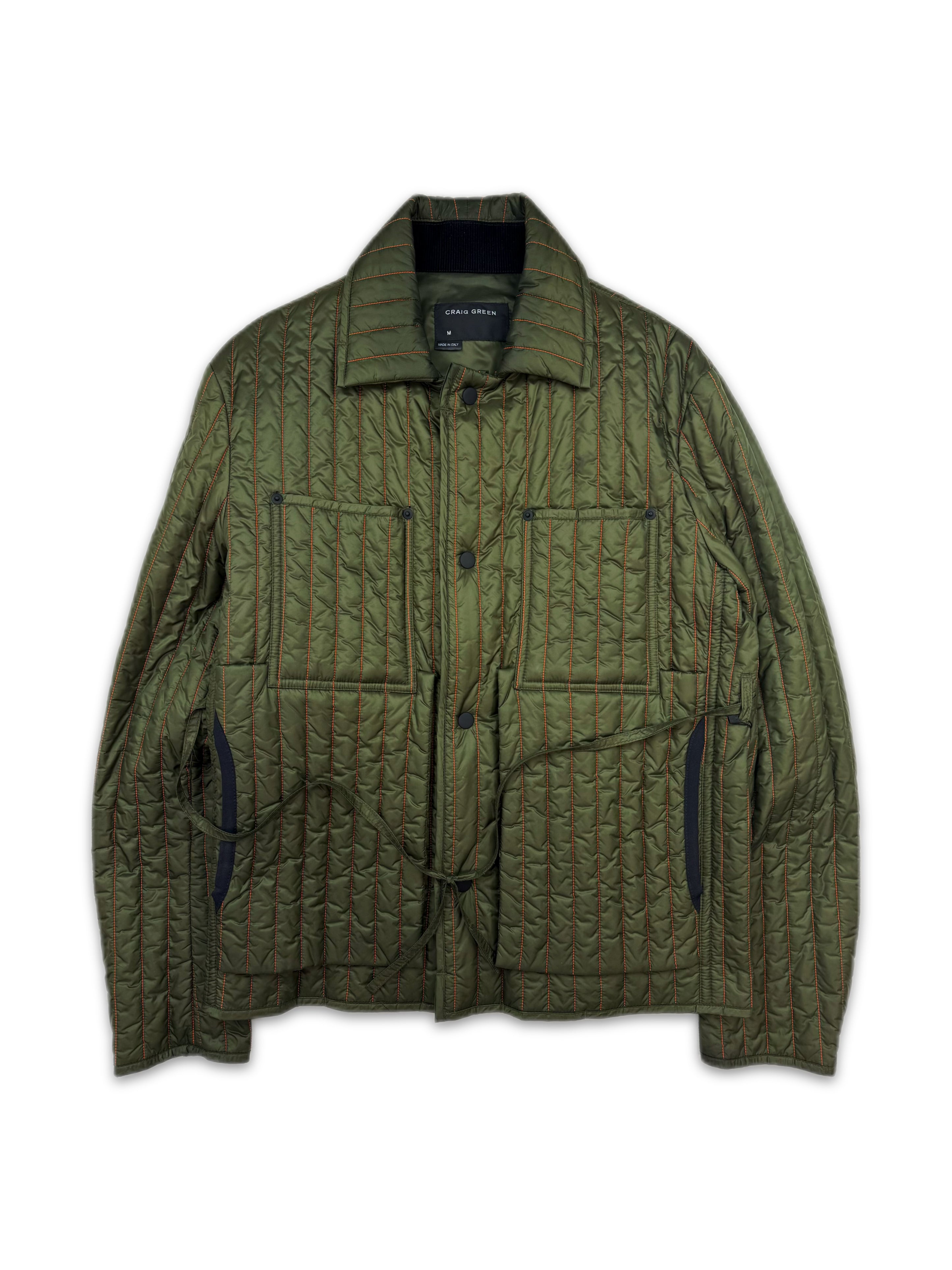 Craig Green Quilted Olive Green Worker Jacket