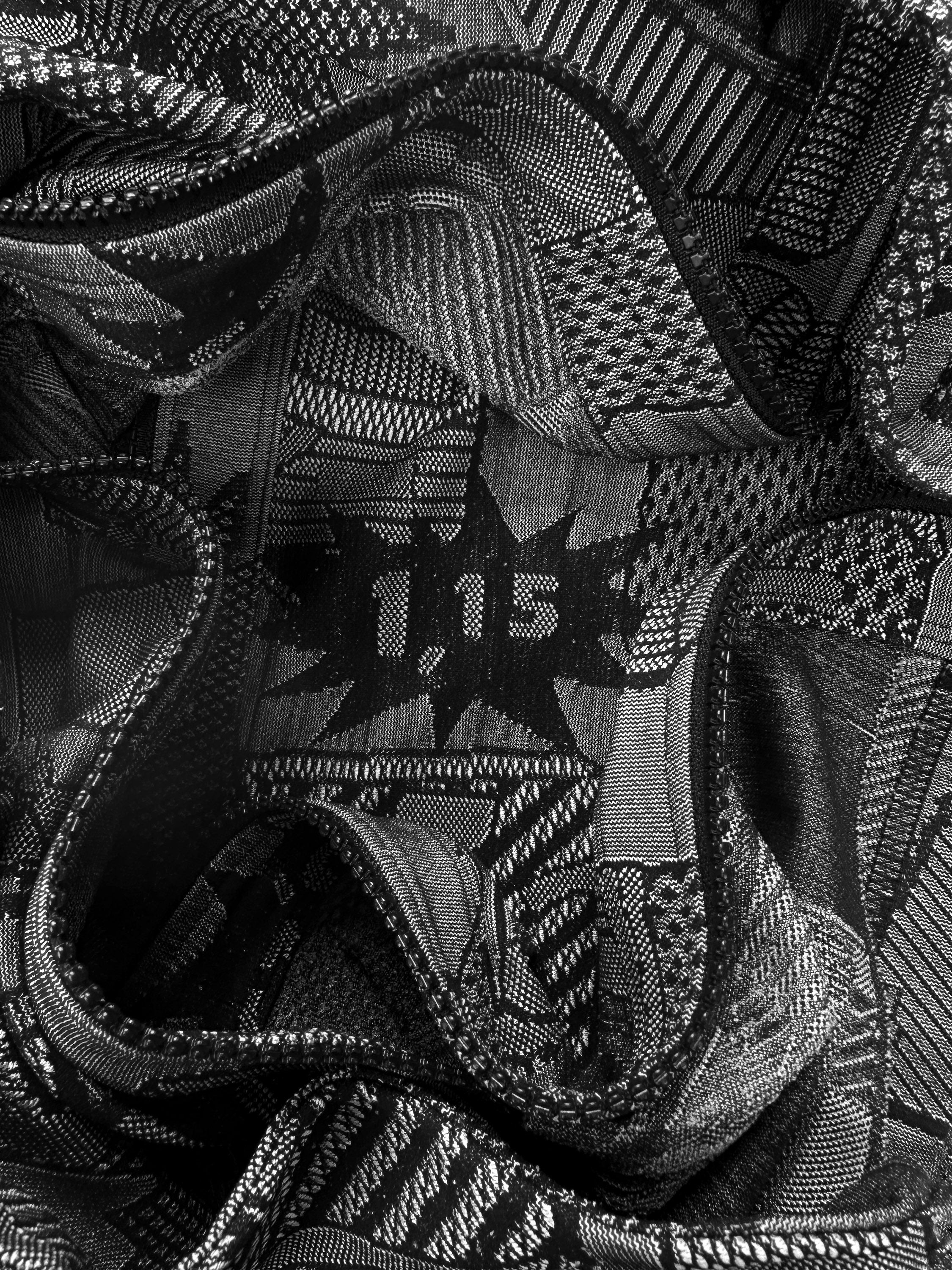 00s Pleats Please ‘Comic’ Print Full Zip-up Hoodie