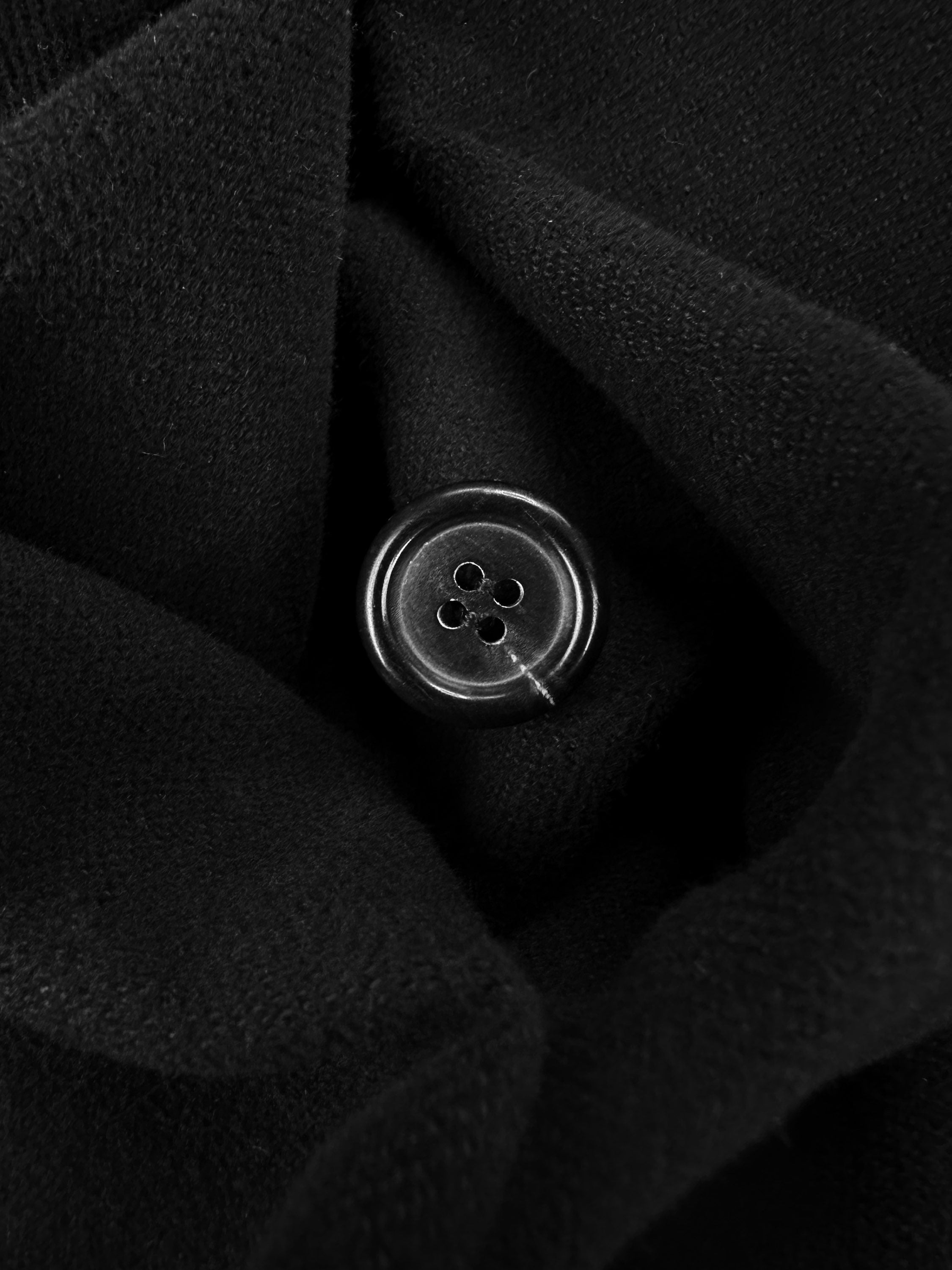 Prada Black Wool Double Breasted Peacoat