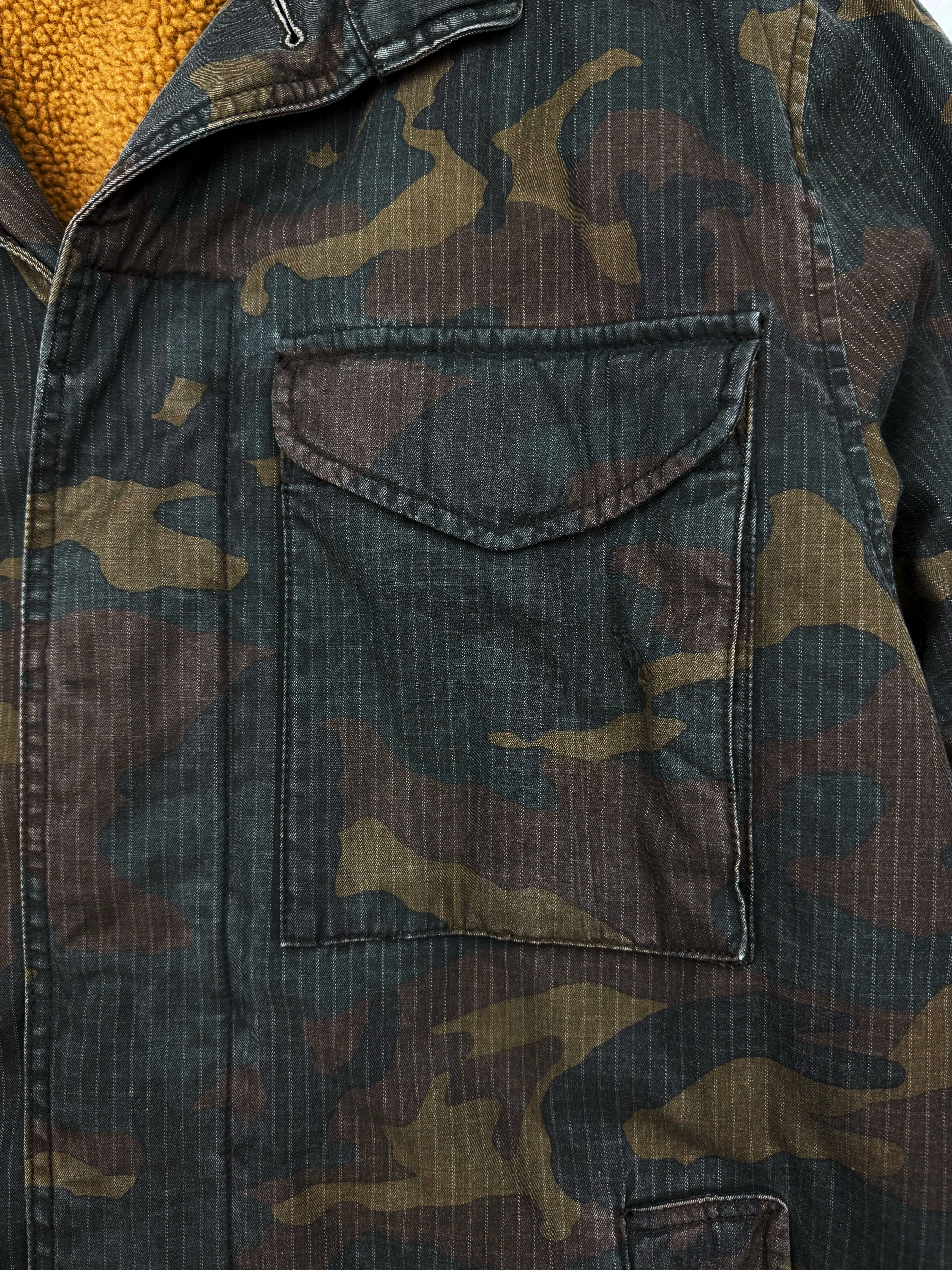 Yeezy Season 1 Green Camo Shearling Lined Trench Coat