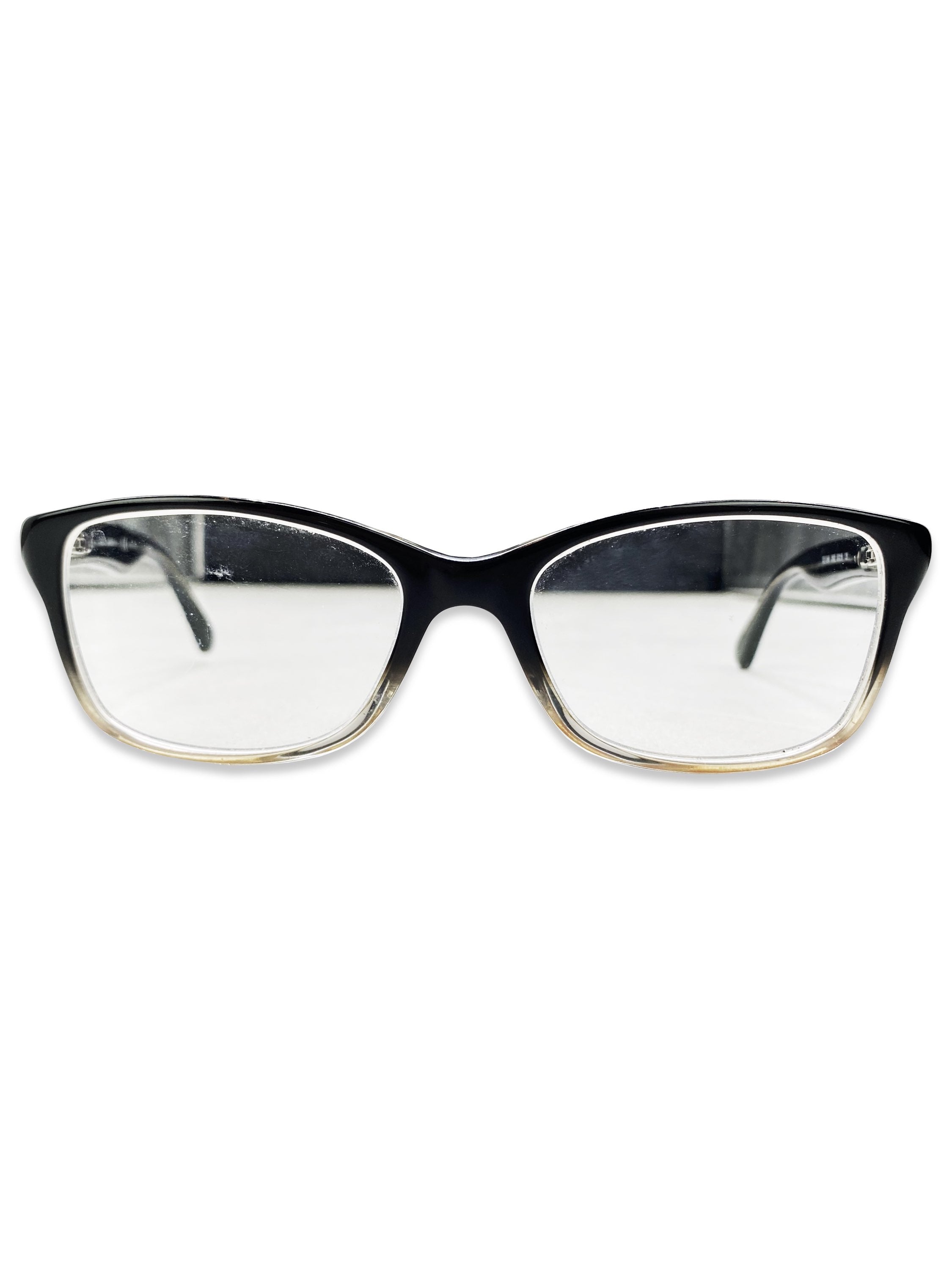 Dolce & Gabbana Ombré Black Metallic “D&G” Glasses Frames