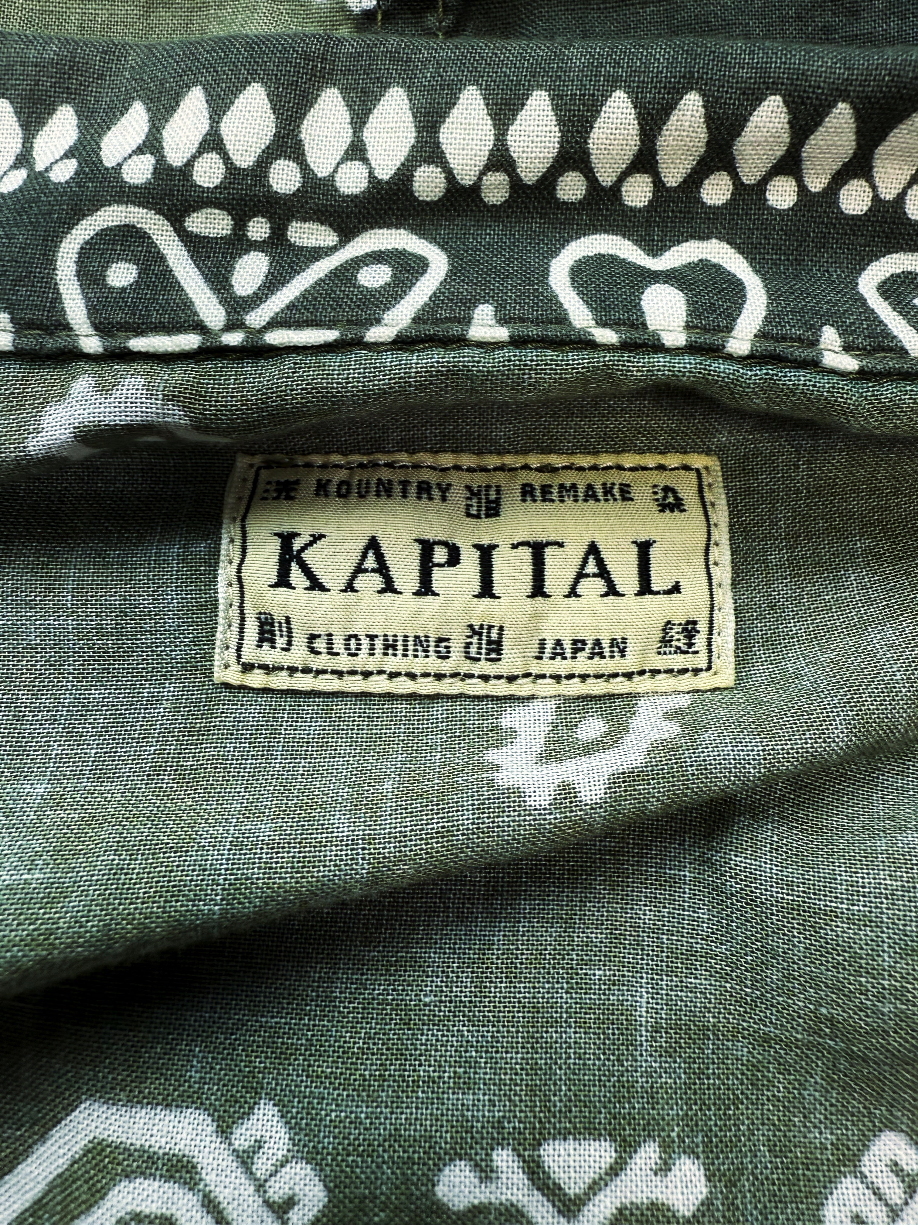 Kapital Bandana Paisley Reconstructed Green Jacket