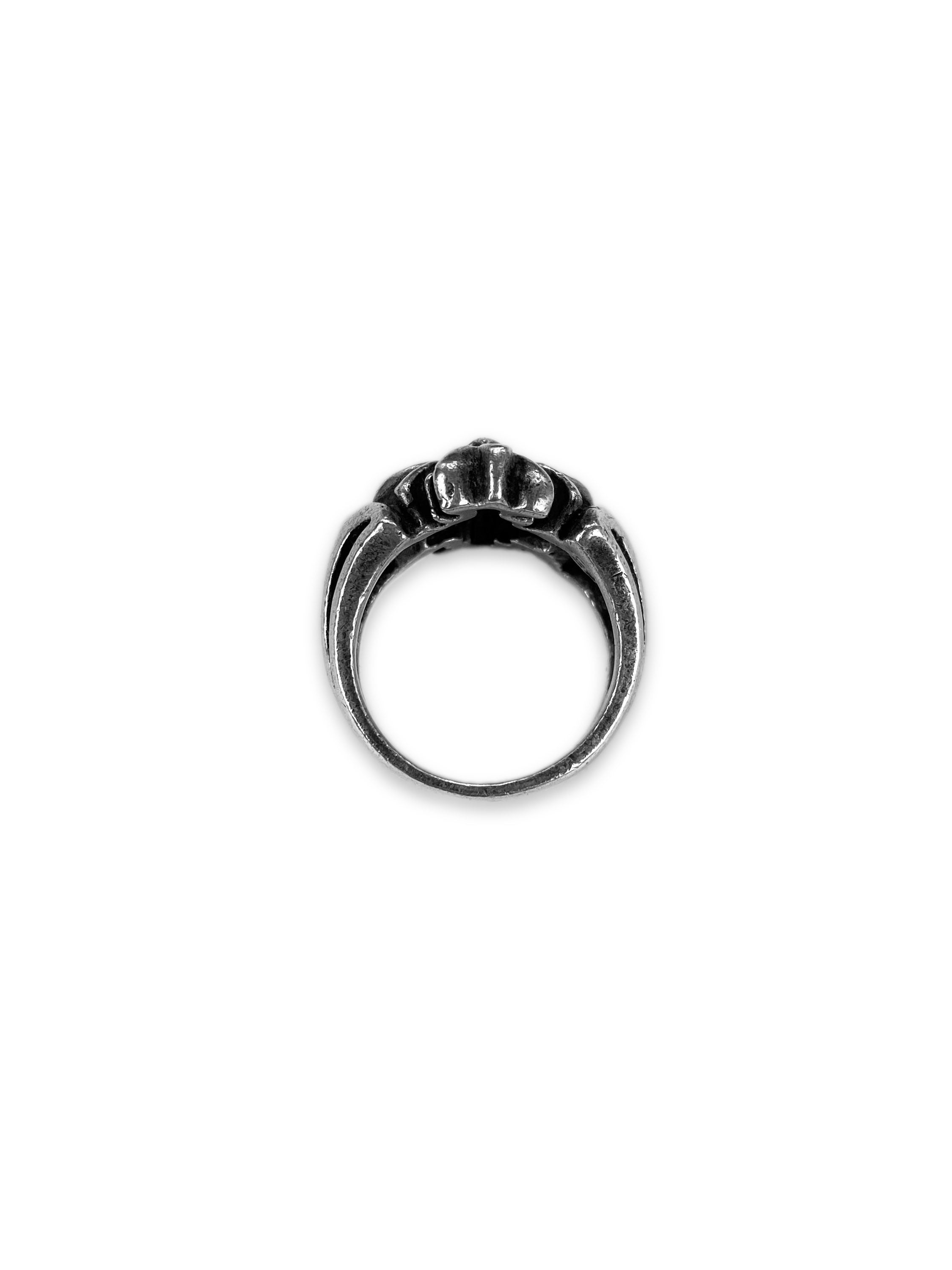 90s A&G Rock ‘n Roll Couture ‘Le Fleur’ .925 Silver Ring