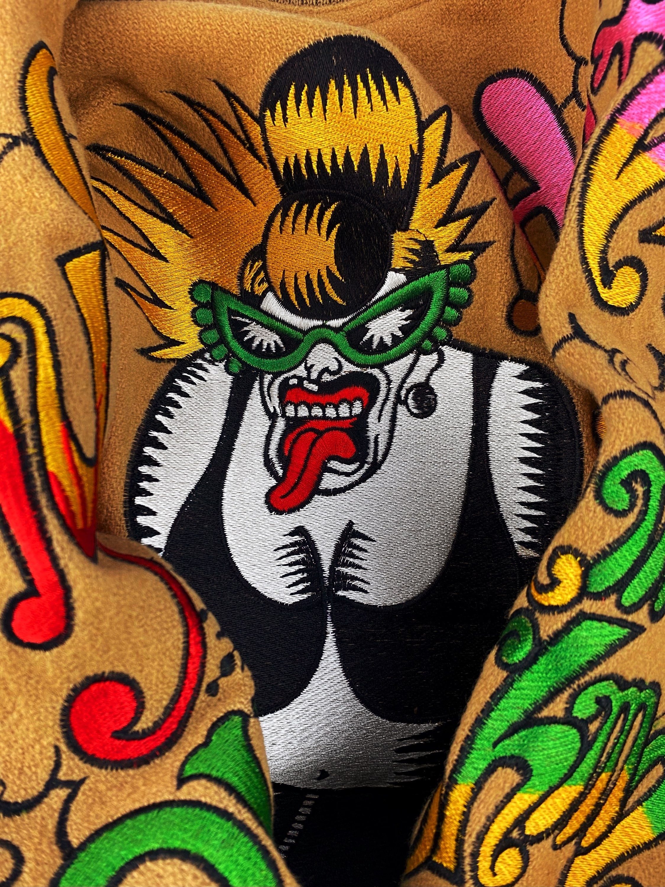 90s Hysteric Glamour ‘Pothead Punishment’ Ecstasy Varsity Jacket