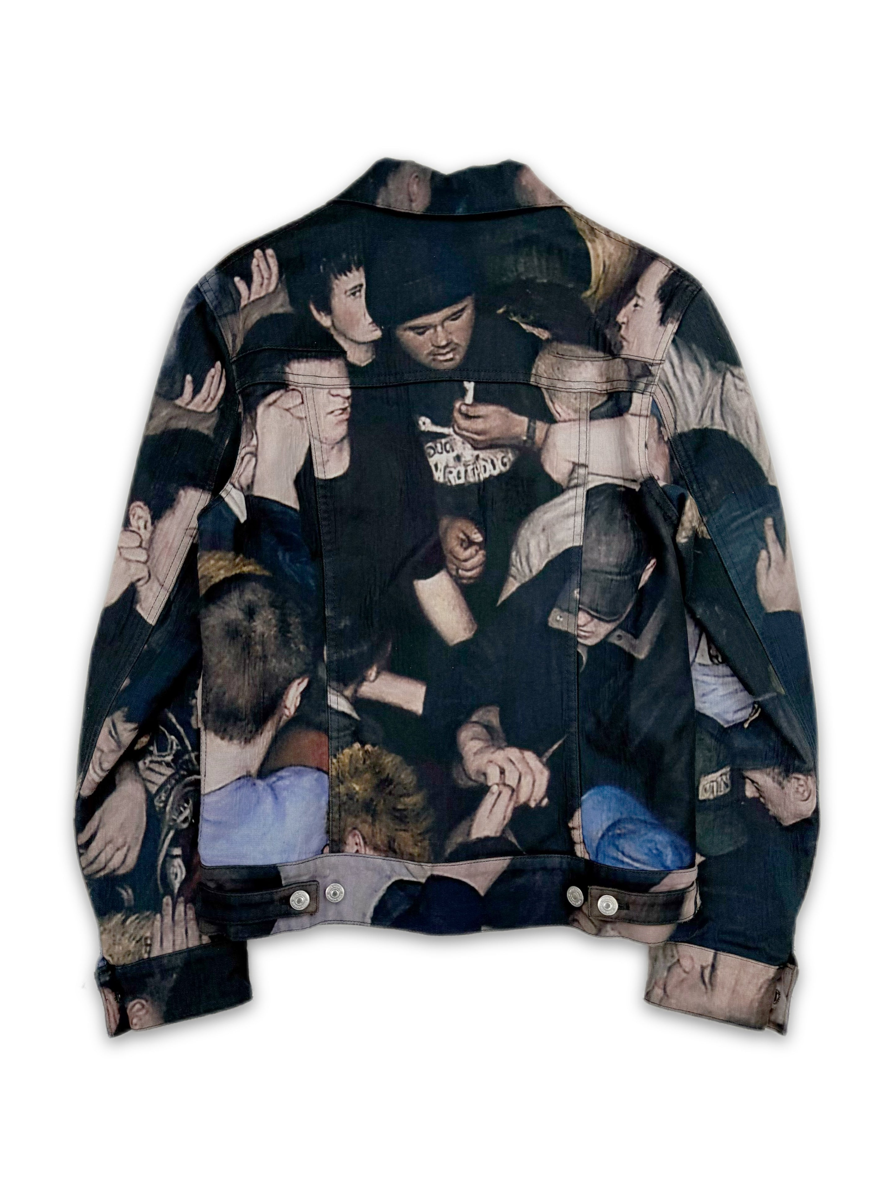 AW17 Dior Homme x Dan Witz ‘Moshpit’ Denim Trucker Jacket