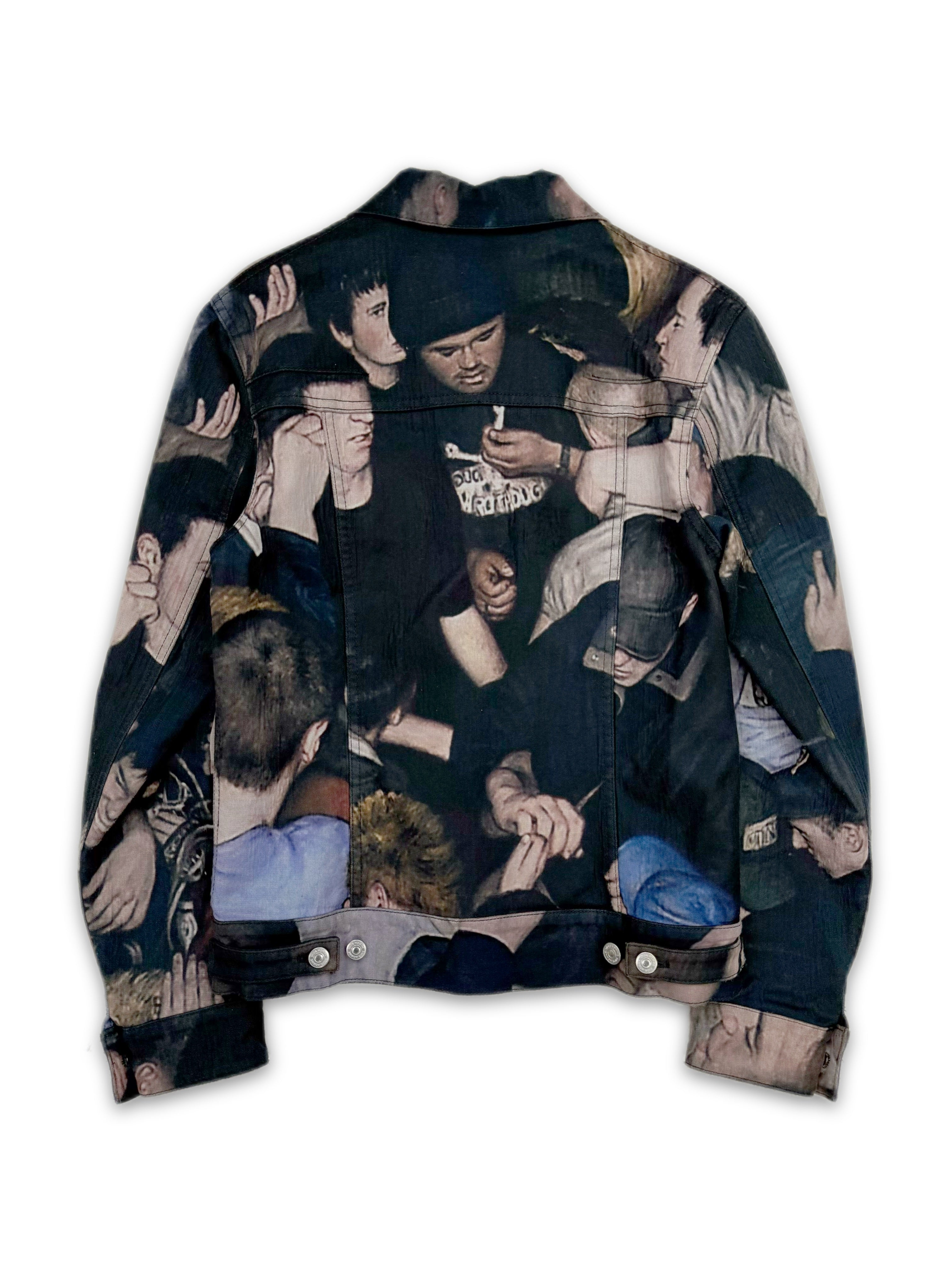 AW17 Dior Homme x Dan Witz ‘Moshpit’ Denim Trucker Jacket