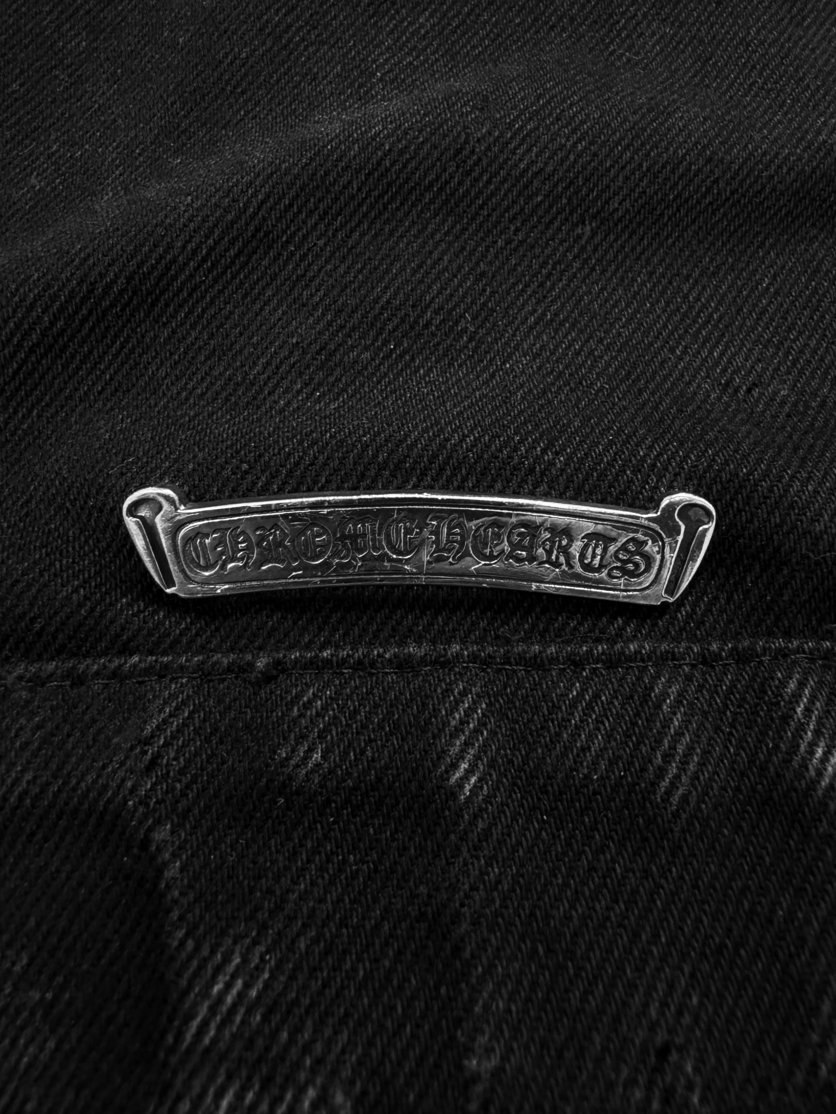 Chrome Hearts Western Fleur De Lis .925 Silver Denim Trucker Jacket