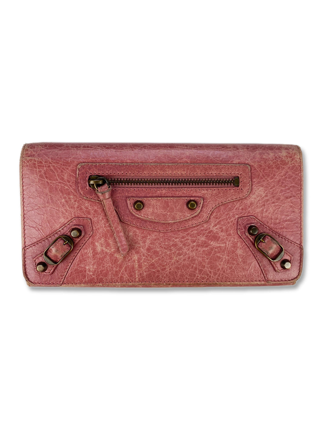Balenciaga Paris ‘City’ Belted Button Clasp Bifold Wallet