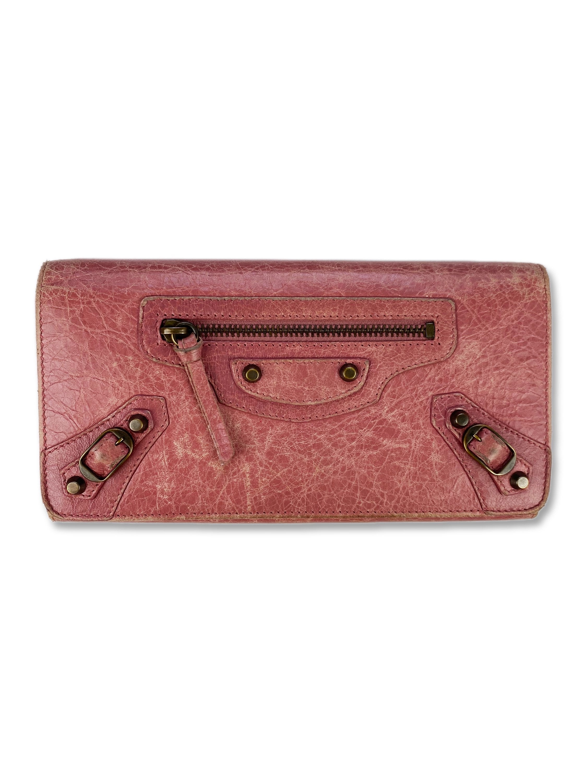 Balenciaga Paris ‘City’ Belted Button Clasp Bifold Wallet