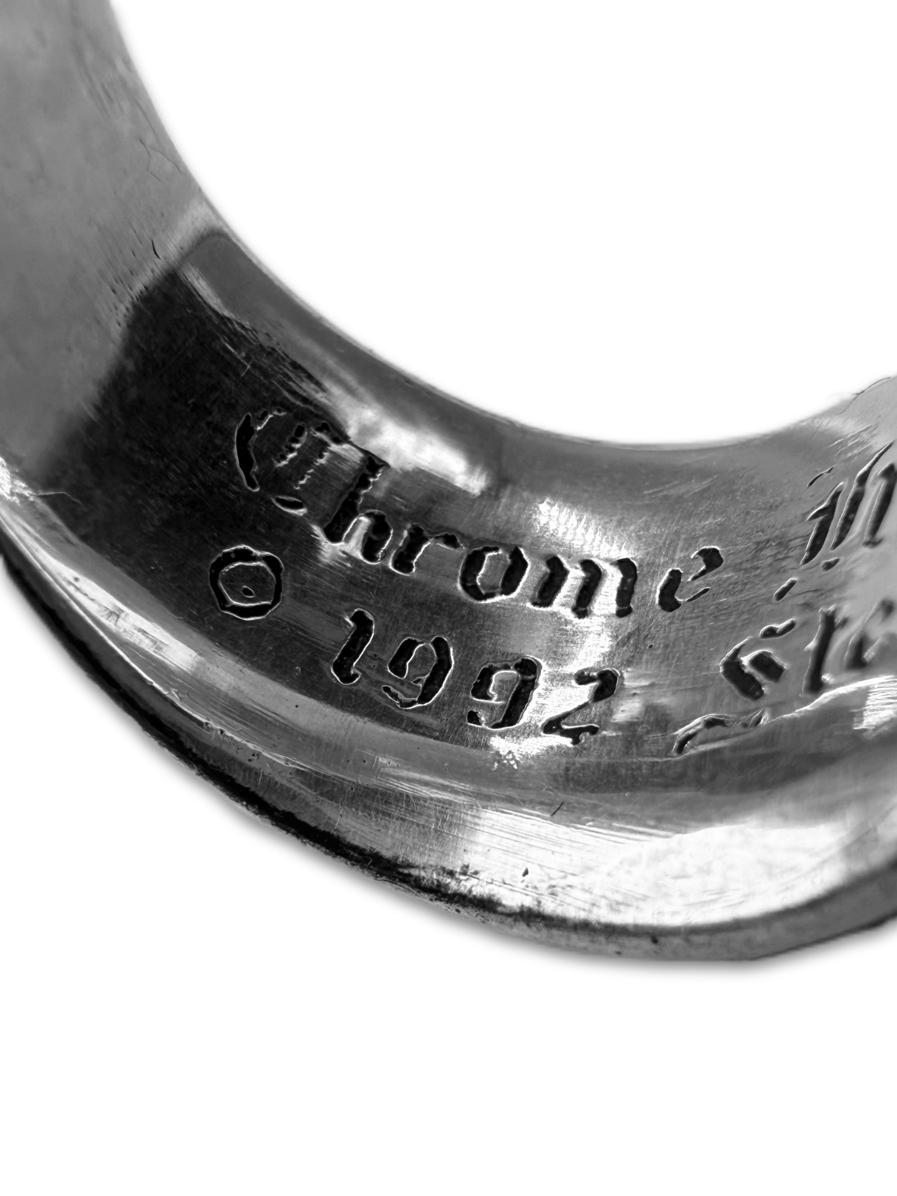 Chrome Hearts Pavè Ruby Factory Set ‘Floral’ .925 Silver Ring