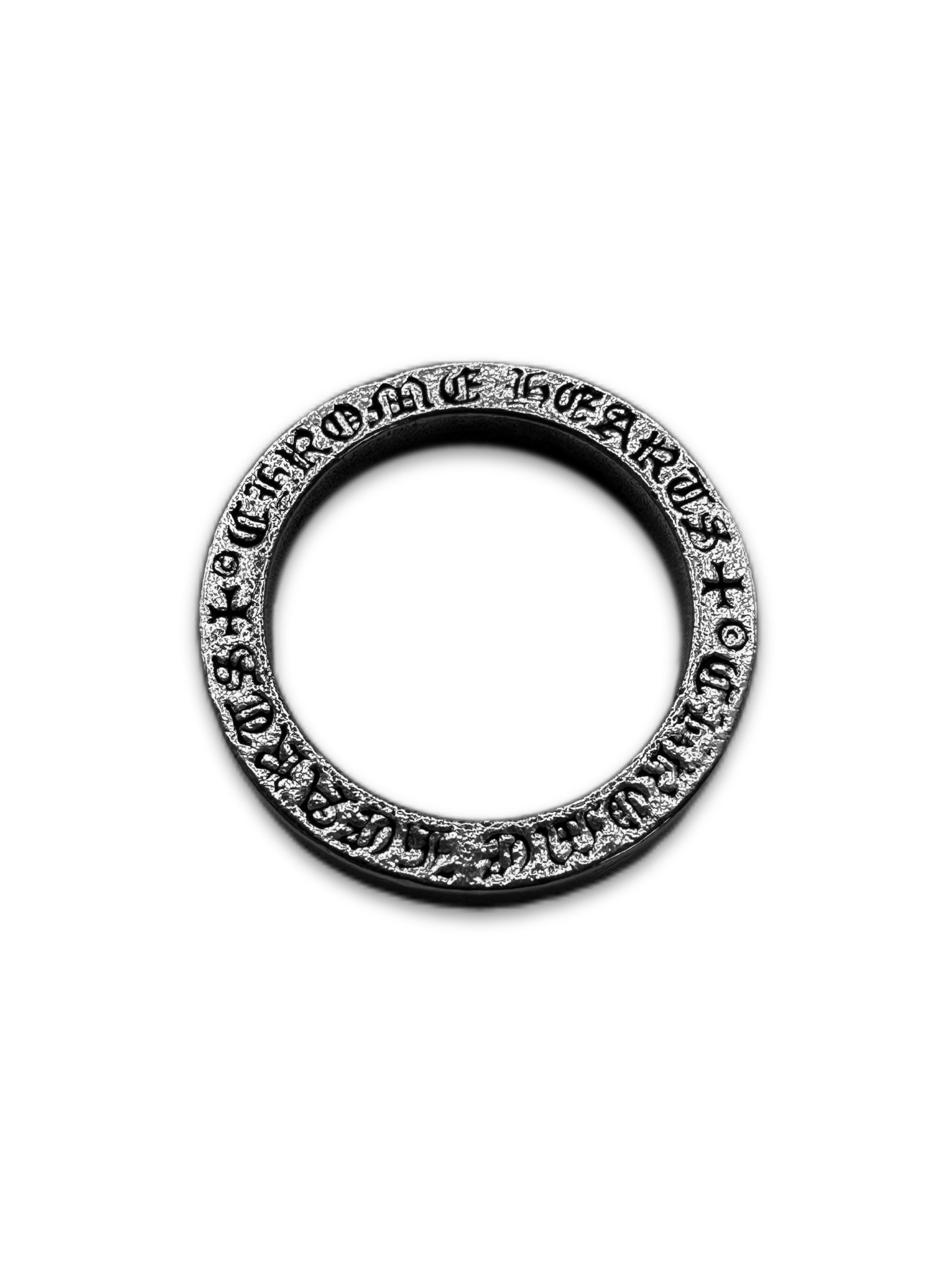 Chrome Hearts 3mm Etched Logo .925 Silver Spacer Ring