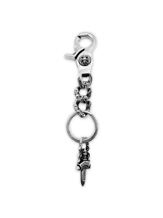 Chrome Hearts Fancy Link Lobster Clasp Dagger Pendant Keychain