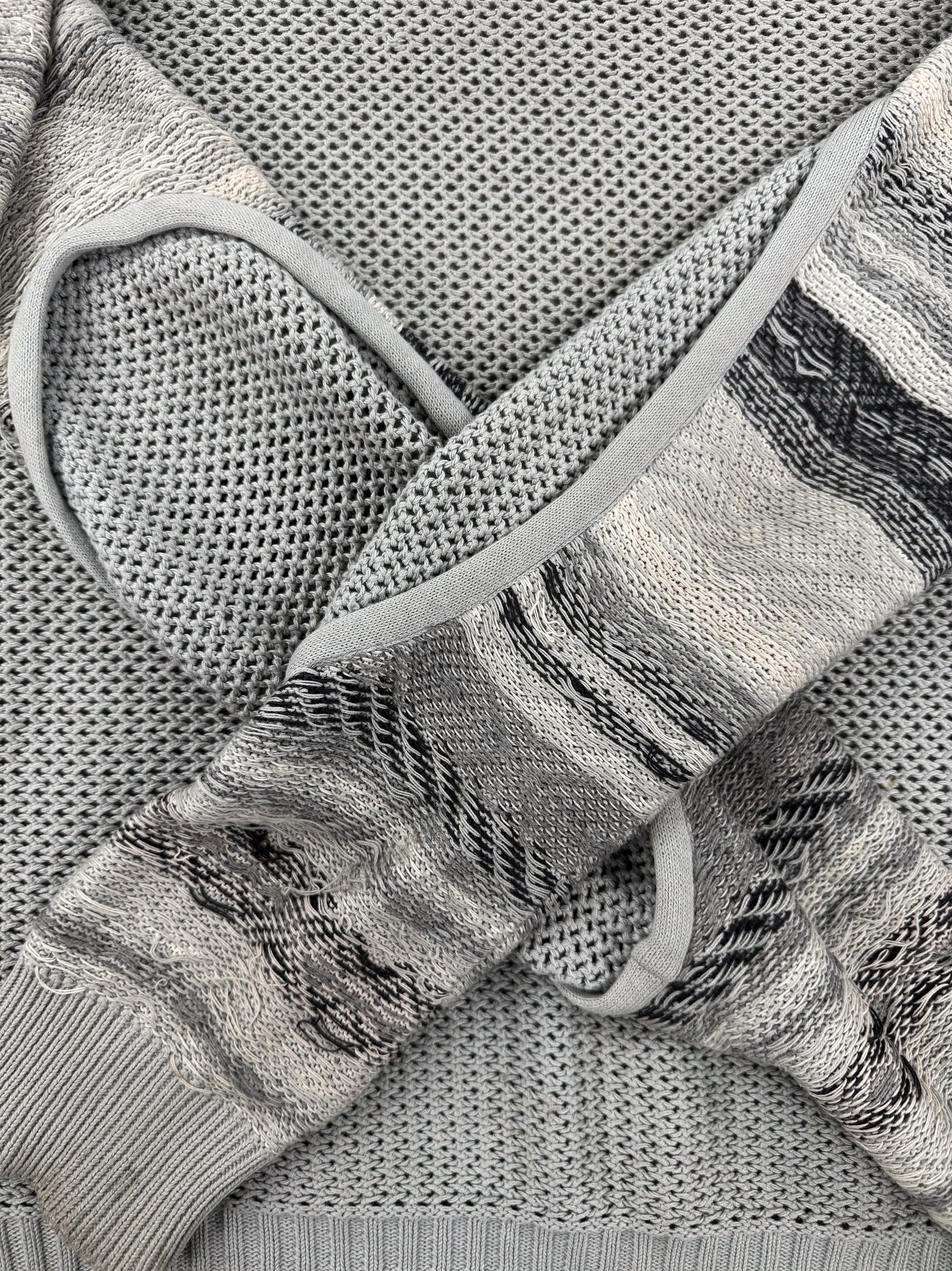 SS06 Raf Simons ‘Icarus Surgit’ Elbow Cut Out Knitted Sweater