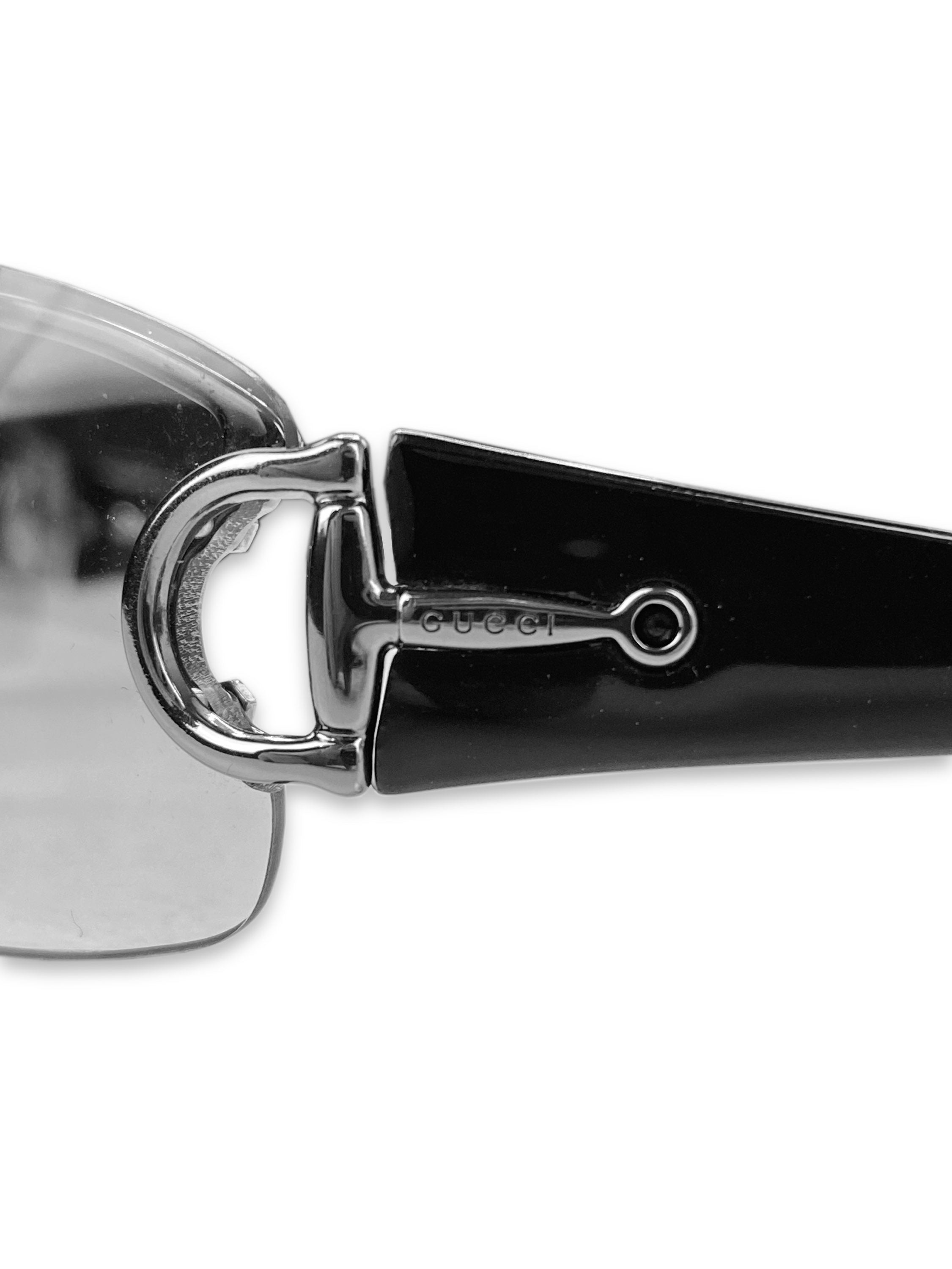 00s Gucci Rimless Gradient Tint Horsebit Sunglasses