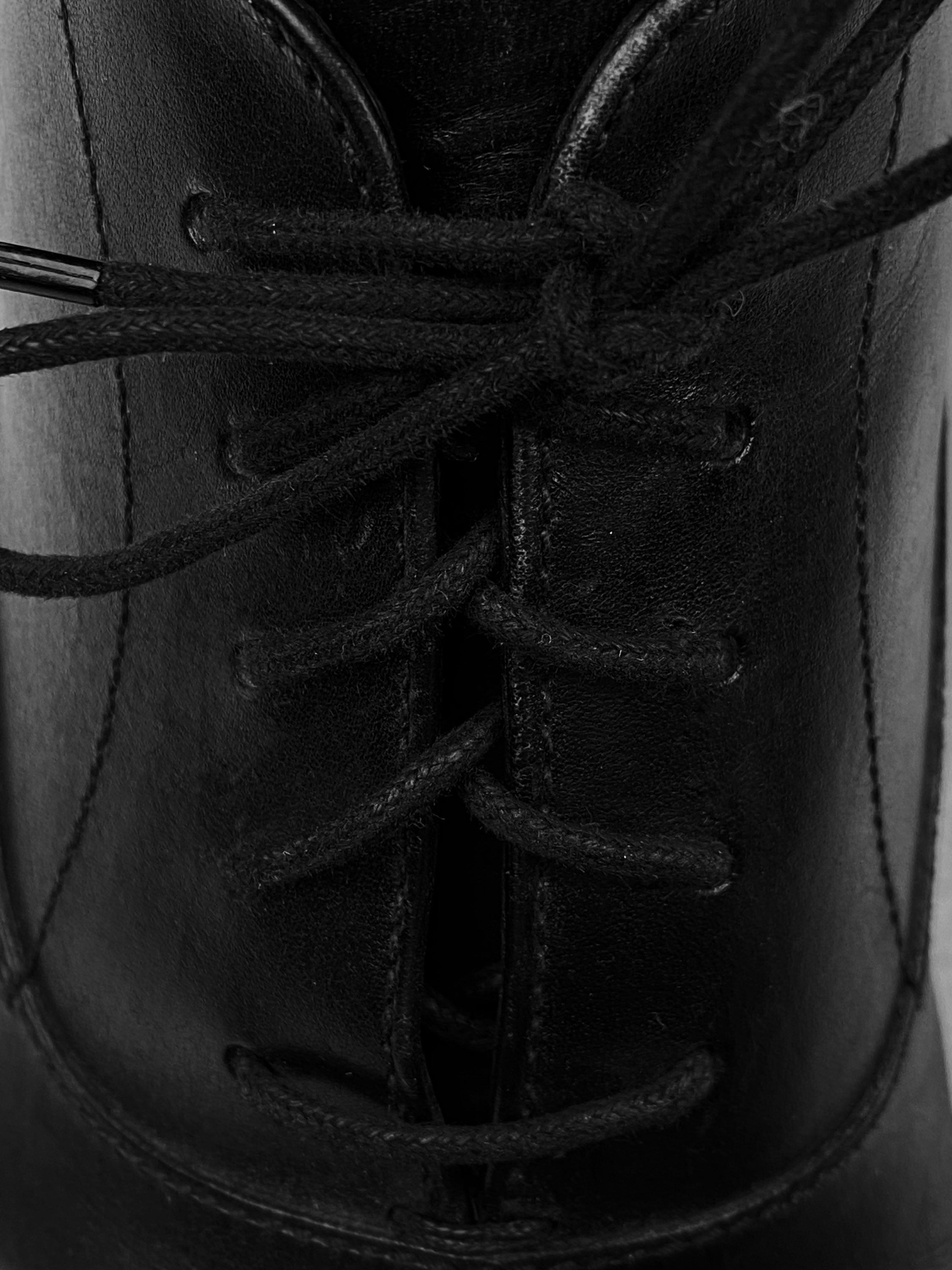Prada Black Leather Slim Cut Dress Shoes