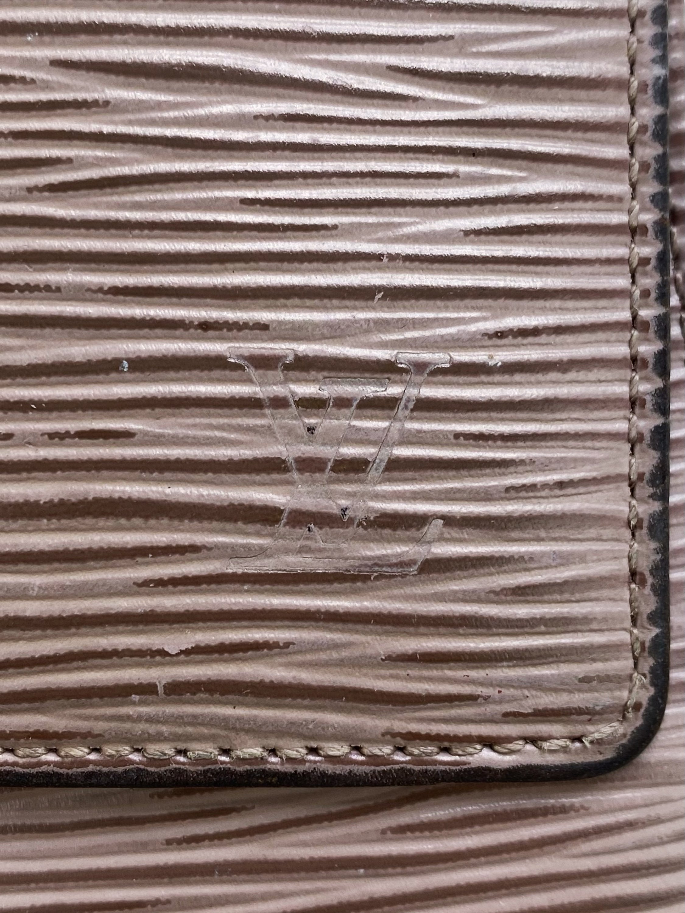 Louis Vuitton Mocha Epi Trifold Wallet