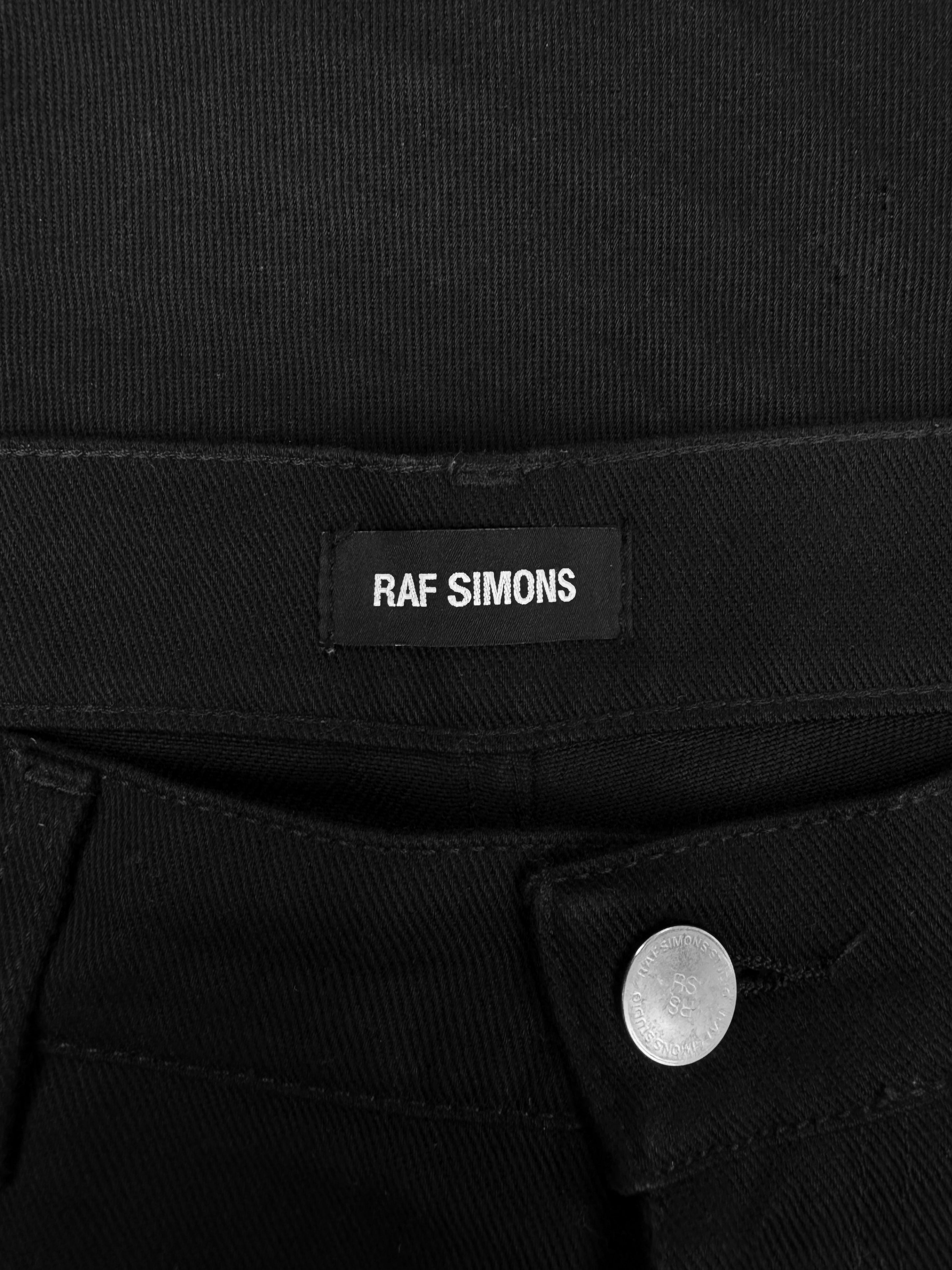 AW17 Raf Simons ‘Broken Heart’ Charm Black Ring Denim