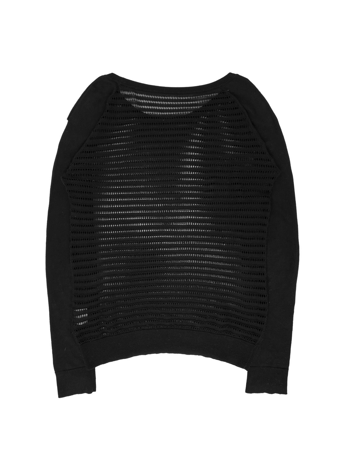 SS07 Dior Homme Grid Cut Knitted Raglan Longsleeve Shirt
