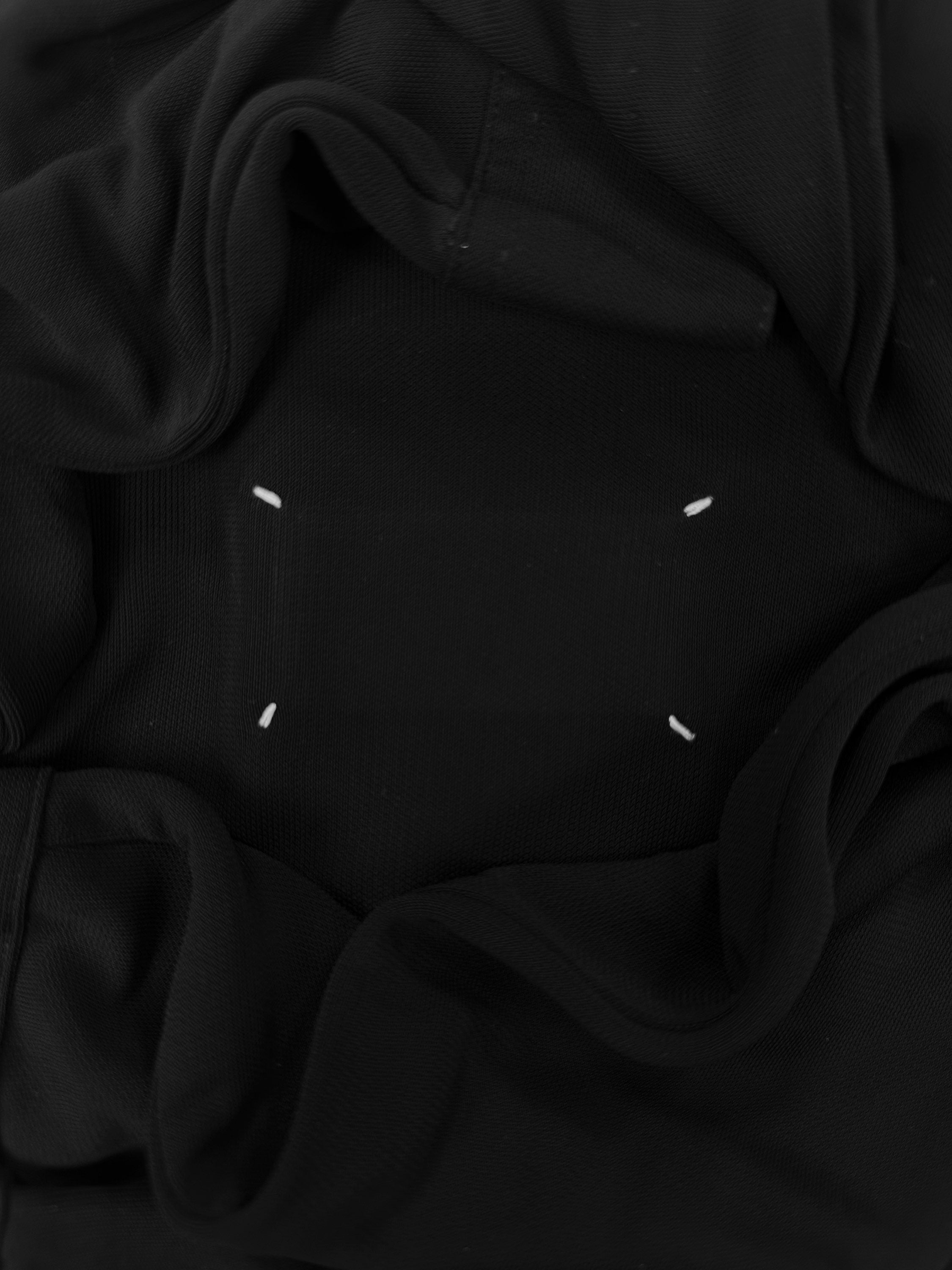 SS00 Maison Margiela ‘Sideways’ Double Tag Black Collared Long Sleeve