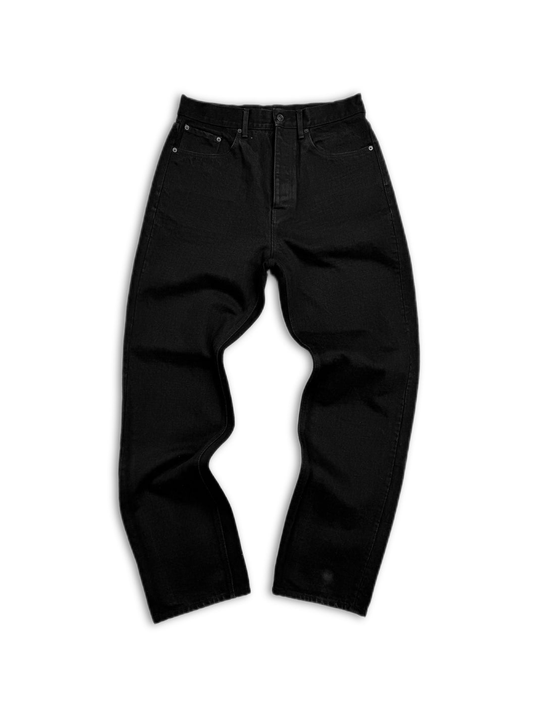 AW22 Balenciaga Japanese Organic Black Baggy Denim