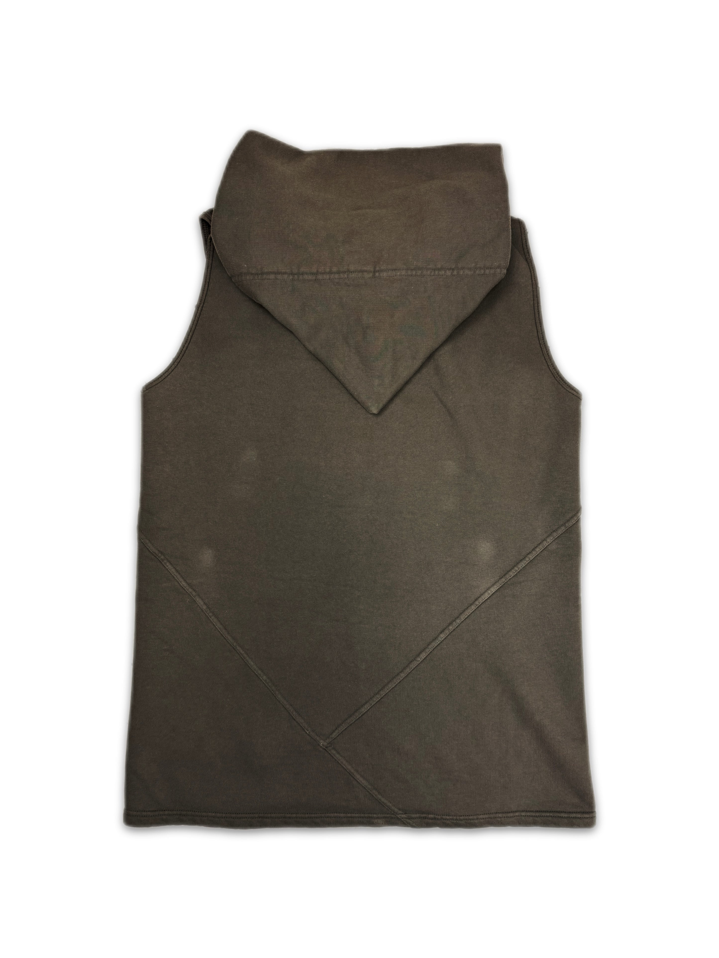 Rick Owens ‘Druid’ O&M Sleeveless Mountain Hood Hoodie