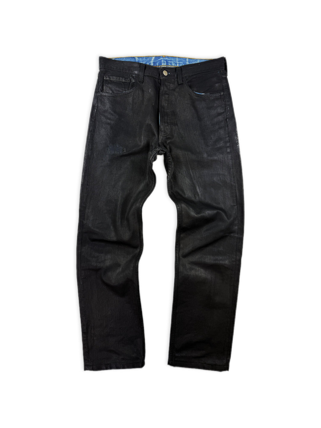 AW99 Maison Margiela Artisanal 0 Painted Black/Blue Denim