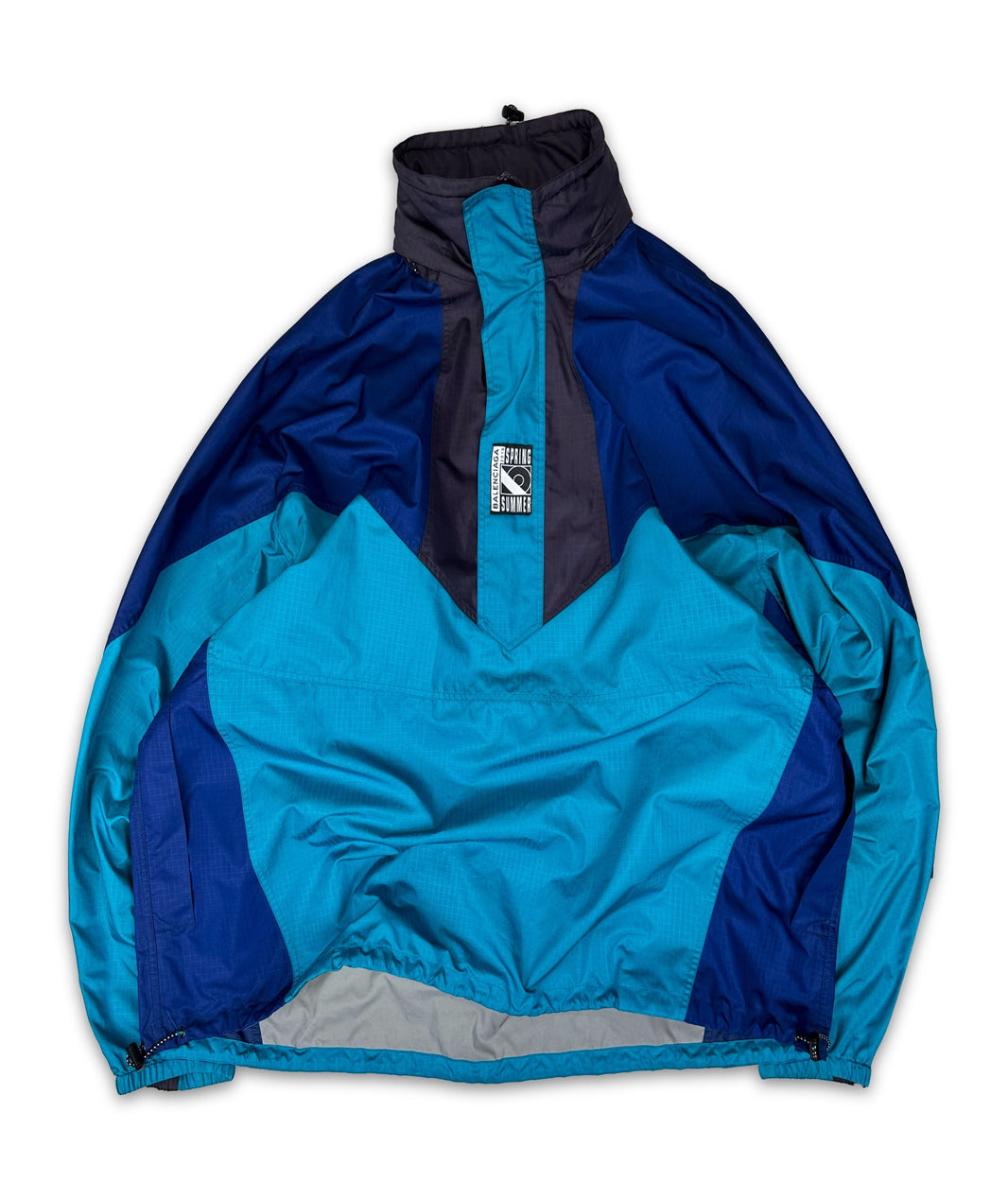 SS18 Balenciaga Two Tone Quarter-zip Anorak Jacket