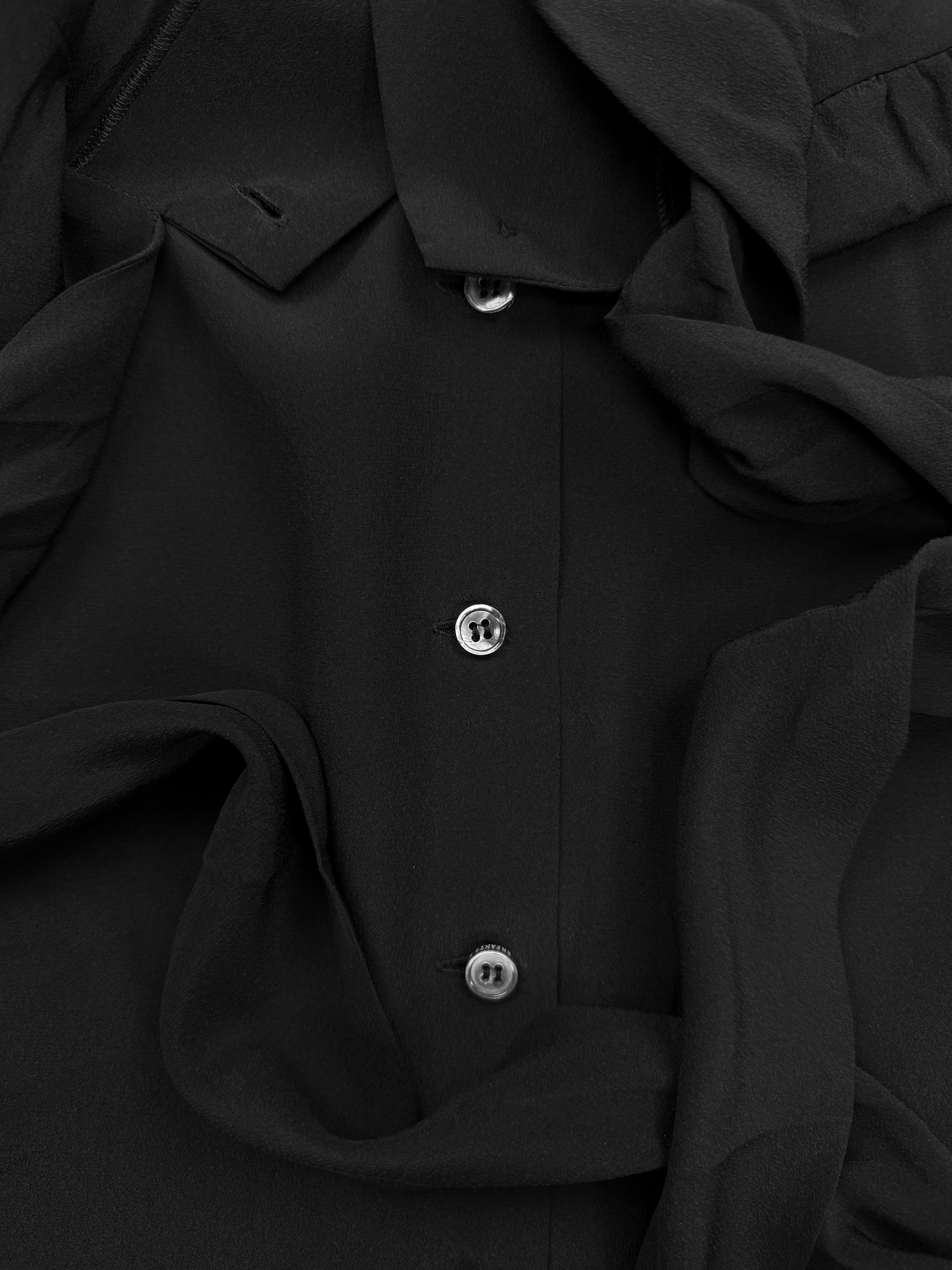SS24 Enfants Riches Deprimes Neck Tie Balloon Sleeve Button Up Shirt