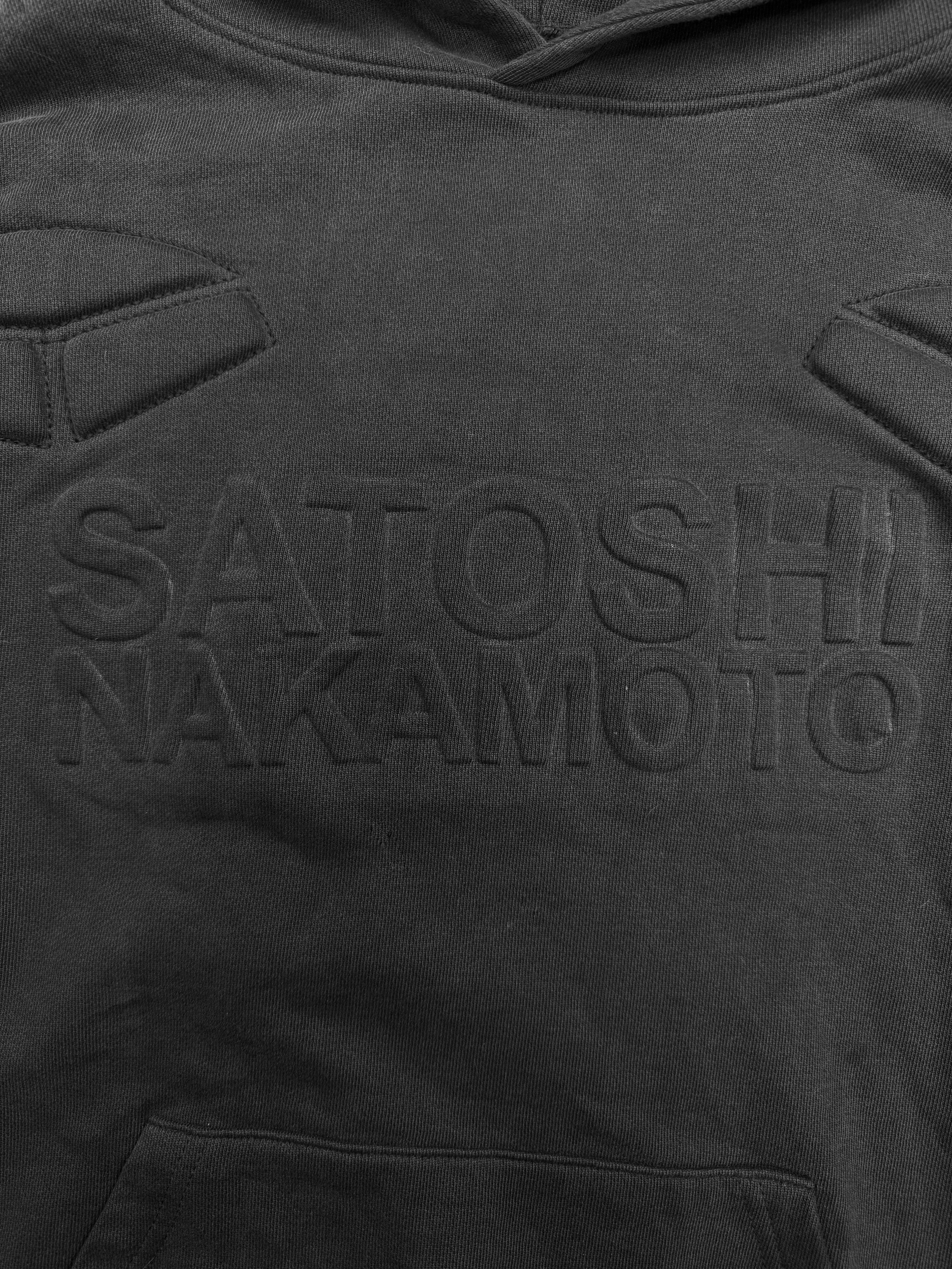 Satoshi Nakamoto Enduro Grey 3D Padded Chest Logo Moto Hoodie