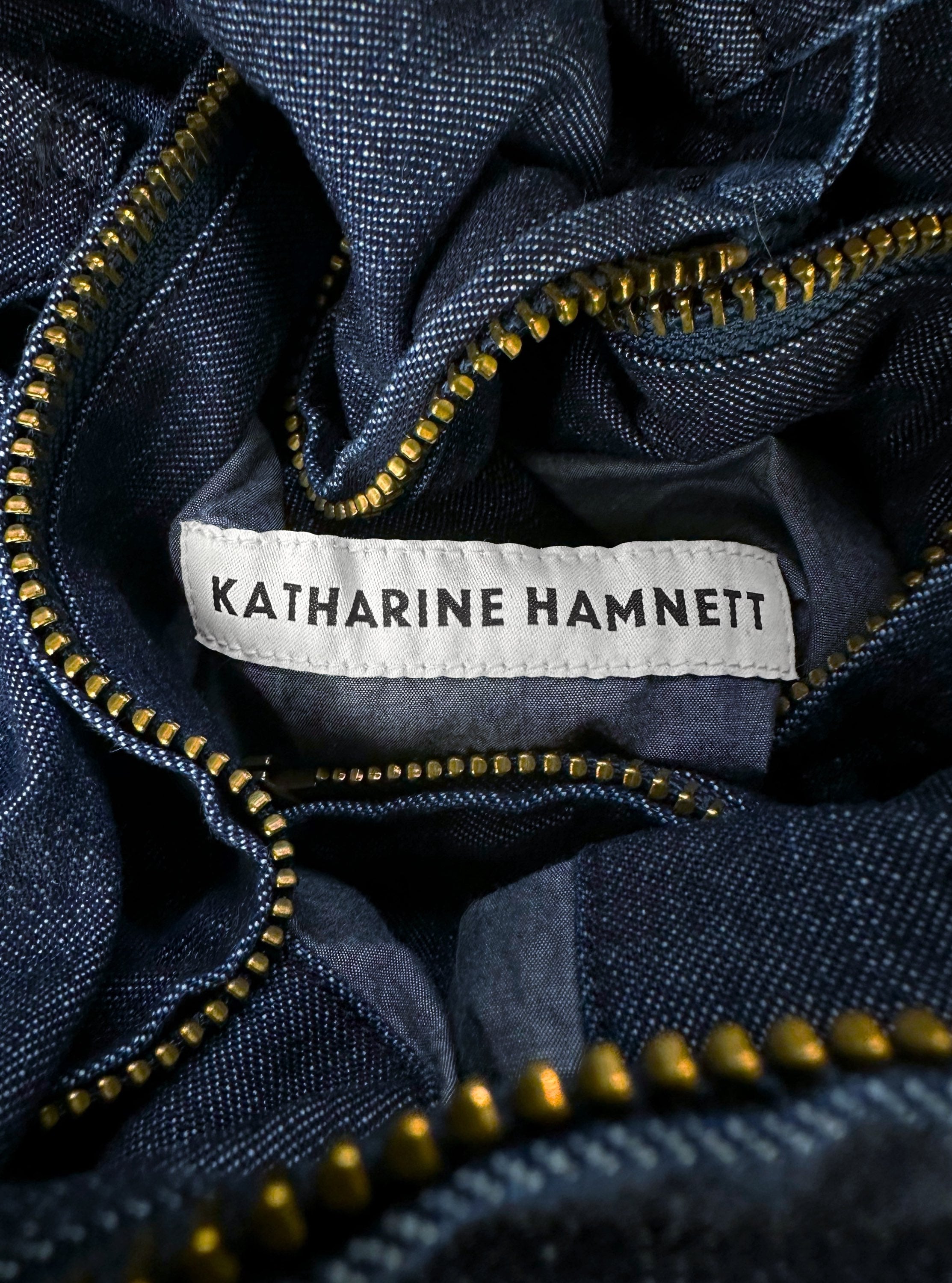 AW86 Katharine Hamnett ‘Diamond’ Pocket Re-edition Denim Cargo Jacket