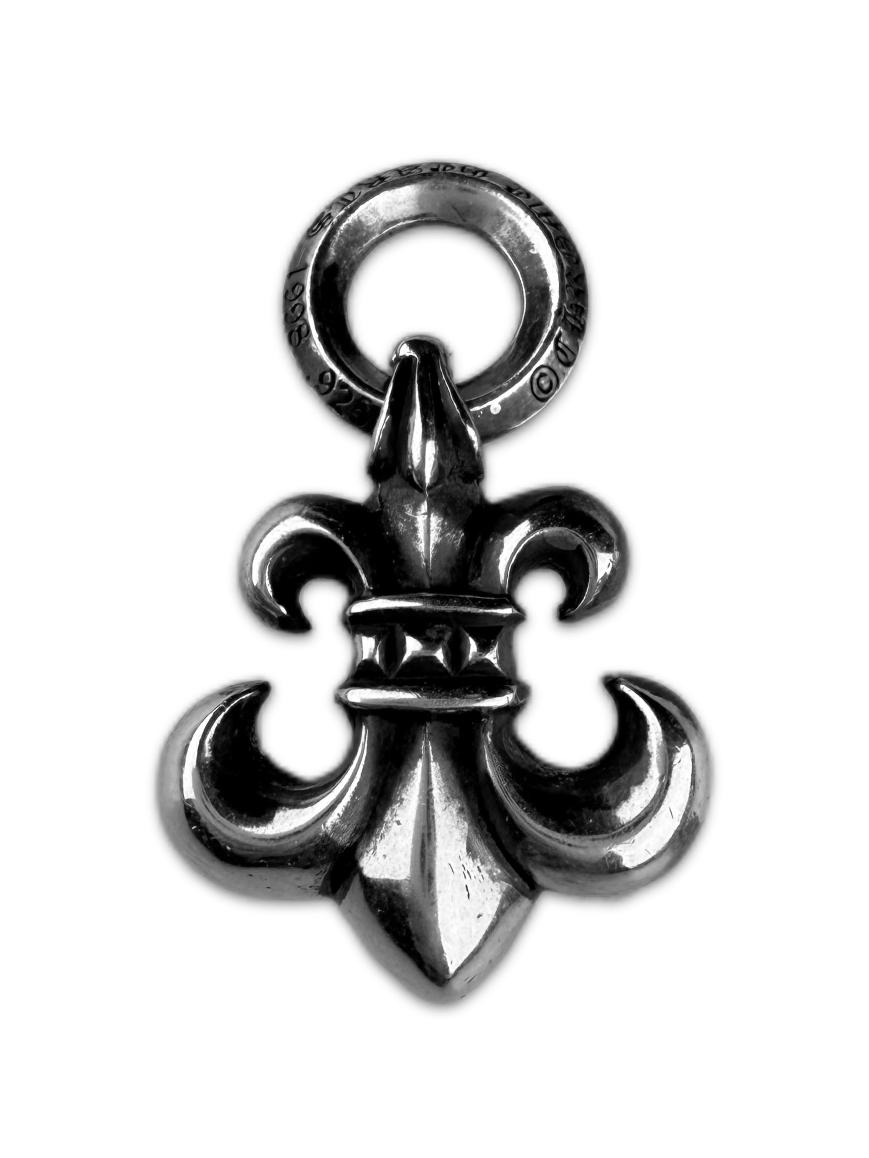 Chrome Hearts ‘Fleur de Lis’ .925 Silver Bail Charm Pendant