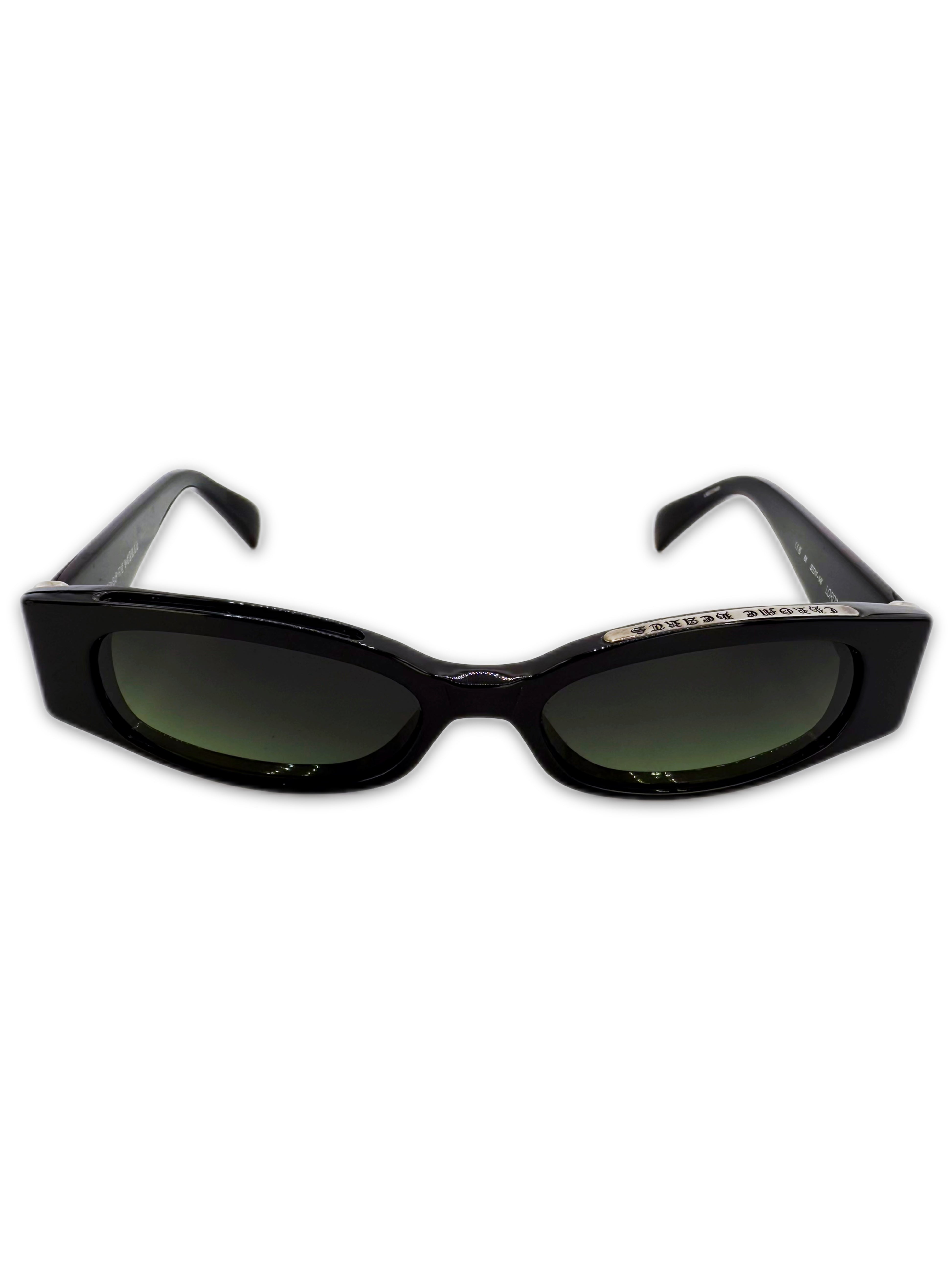 Chrome Hearts Lord’n .925 Silver Green Tint Oval Sunglasses