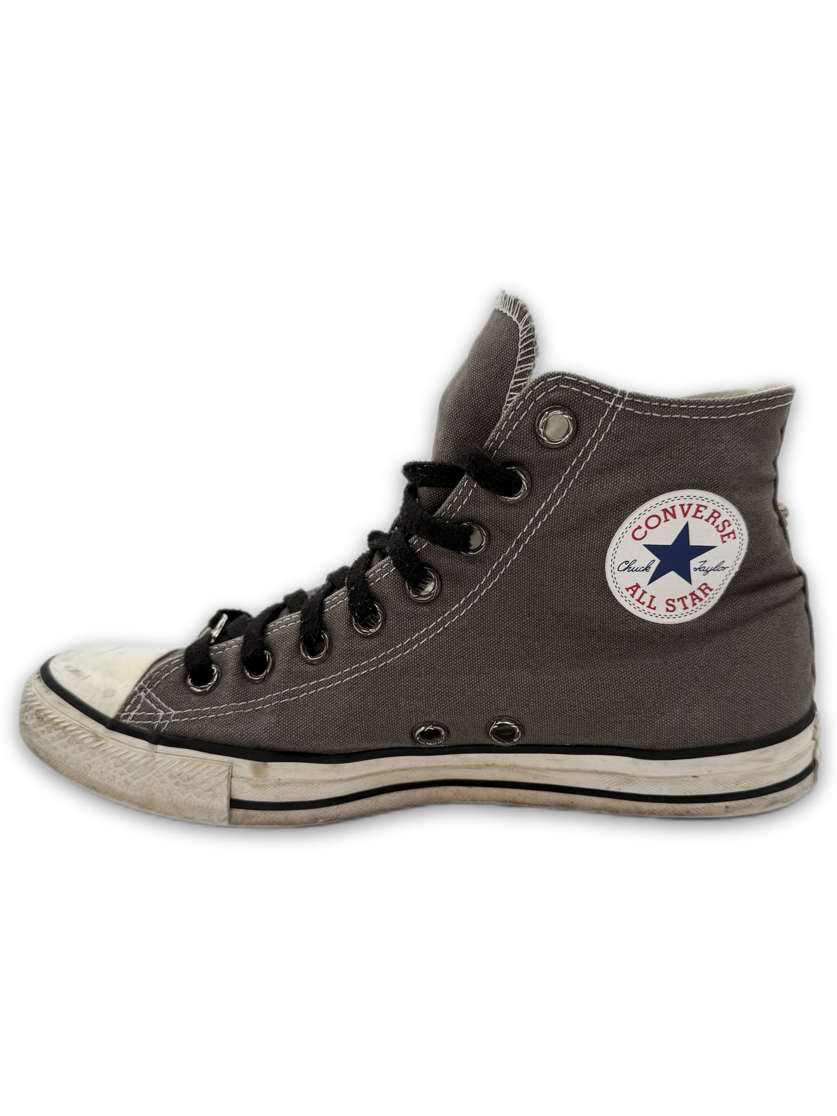Chrome Hearts Leather Cross Patch Dagger Hi-top Converse Sneakers