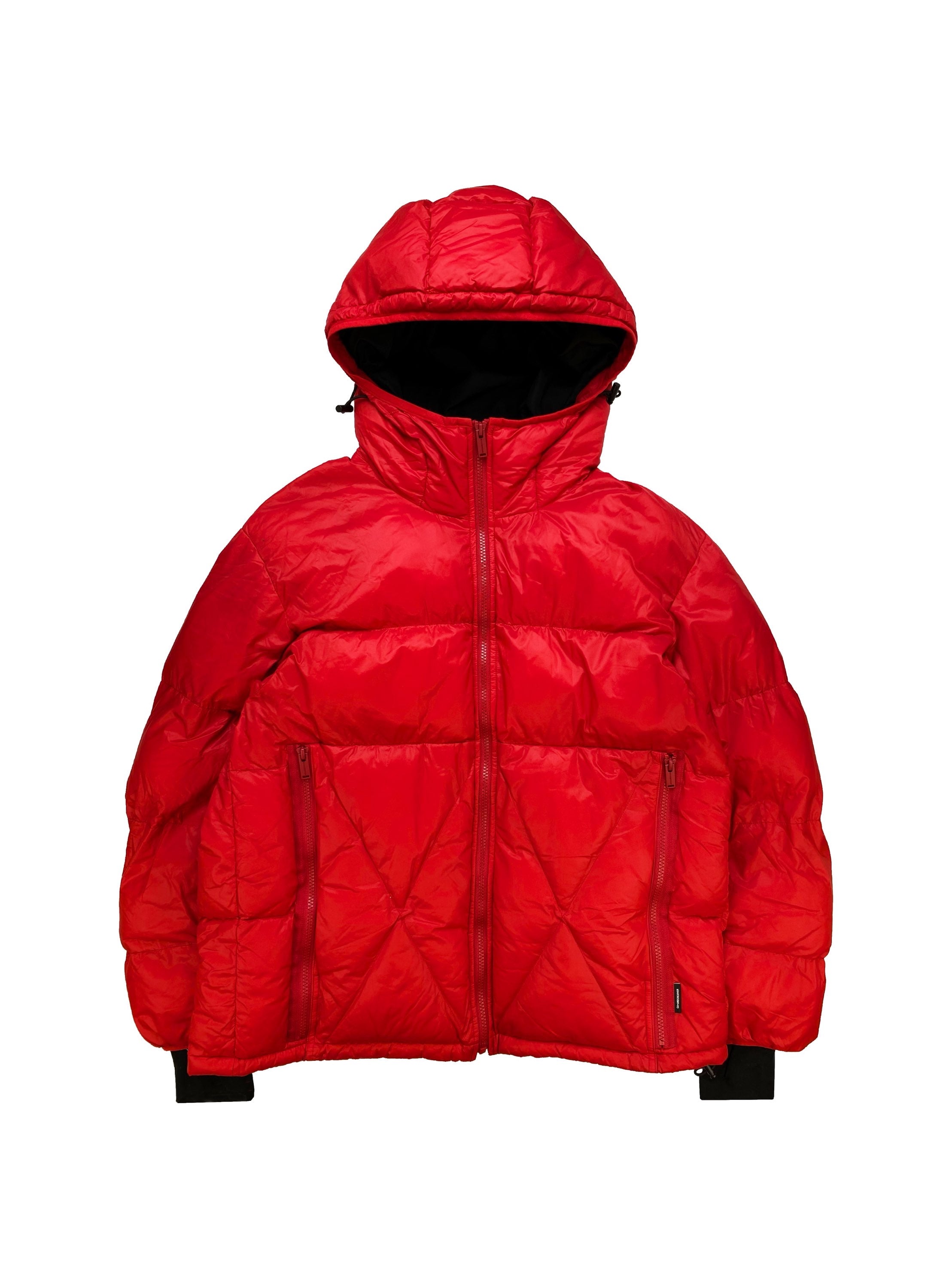 Undercover ‘Freedom’ Cherry Red Down Fill Quilted Puffer Jacket