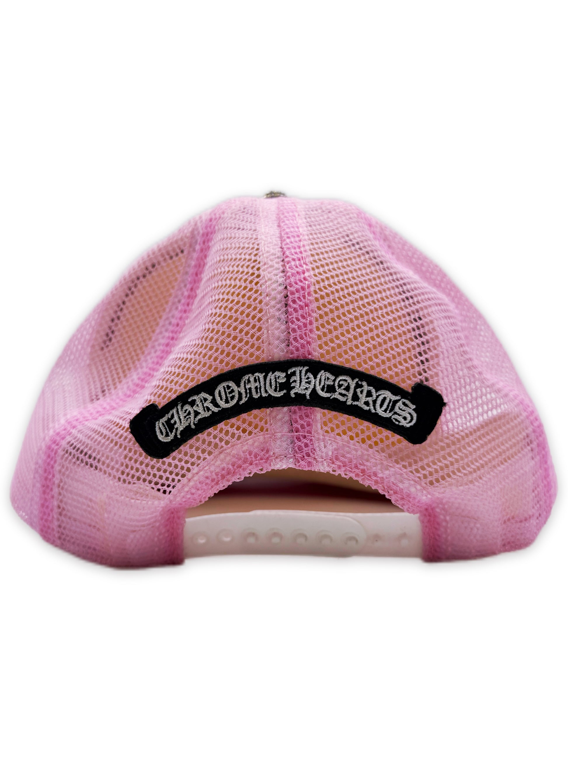 Chrome Hearts Sex Records Baby Pink Horse Shoe .925 Silver Trucker Hat