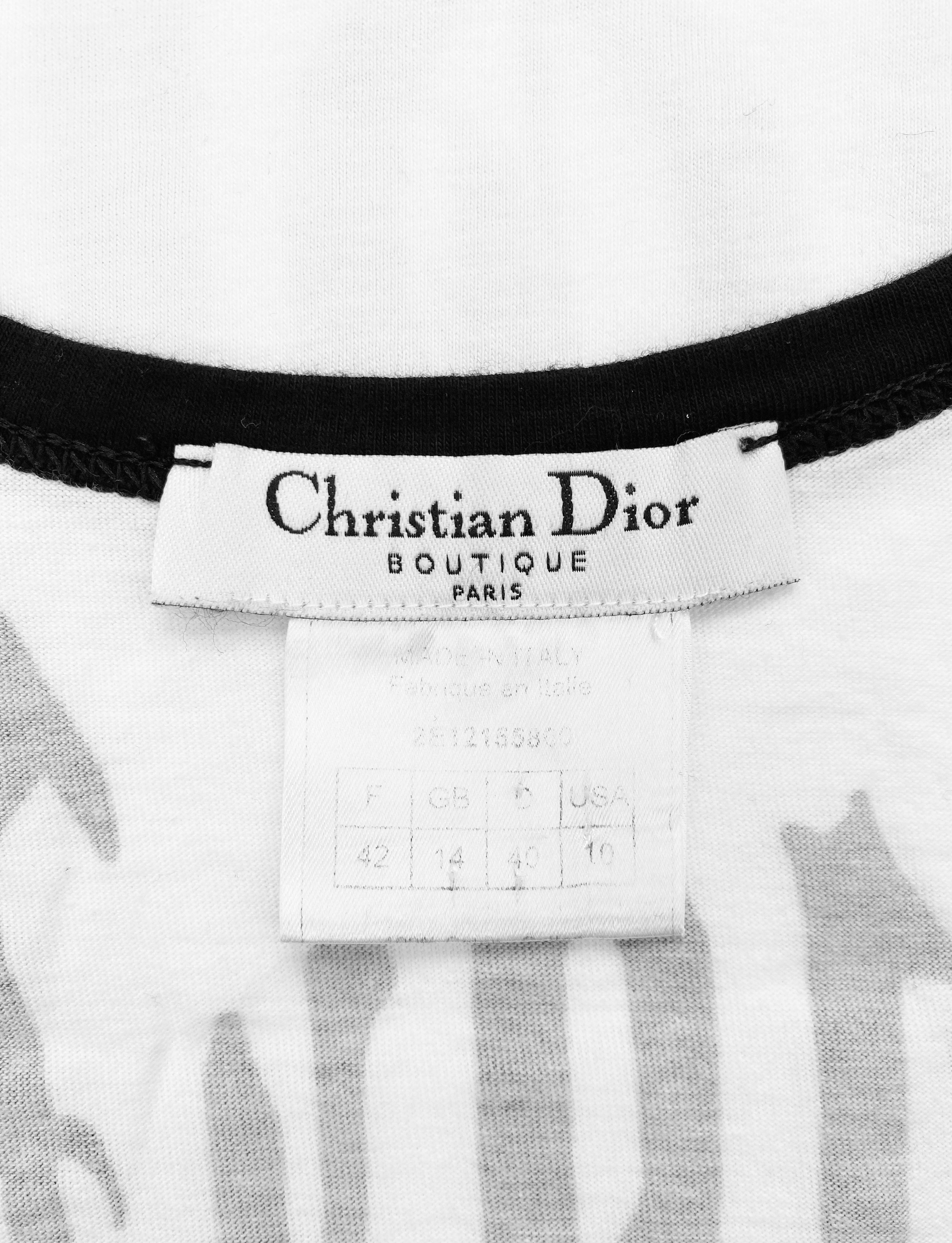 SS02 Dior by John Galliano “1947” Gothic Tank Top