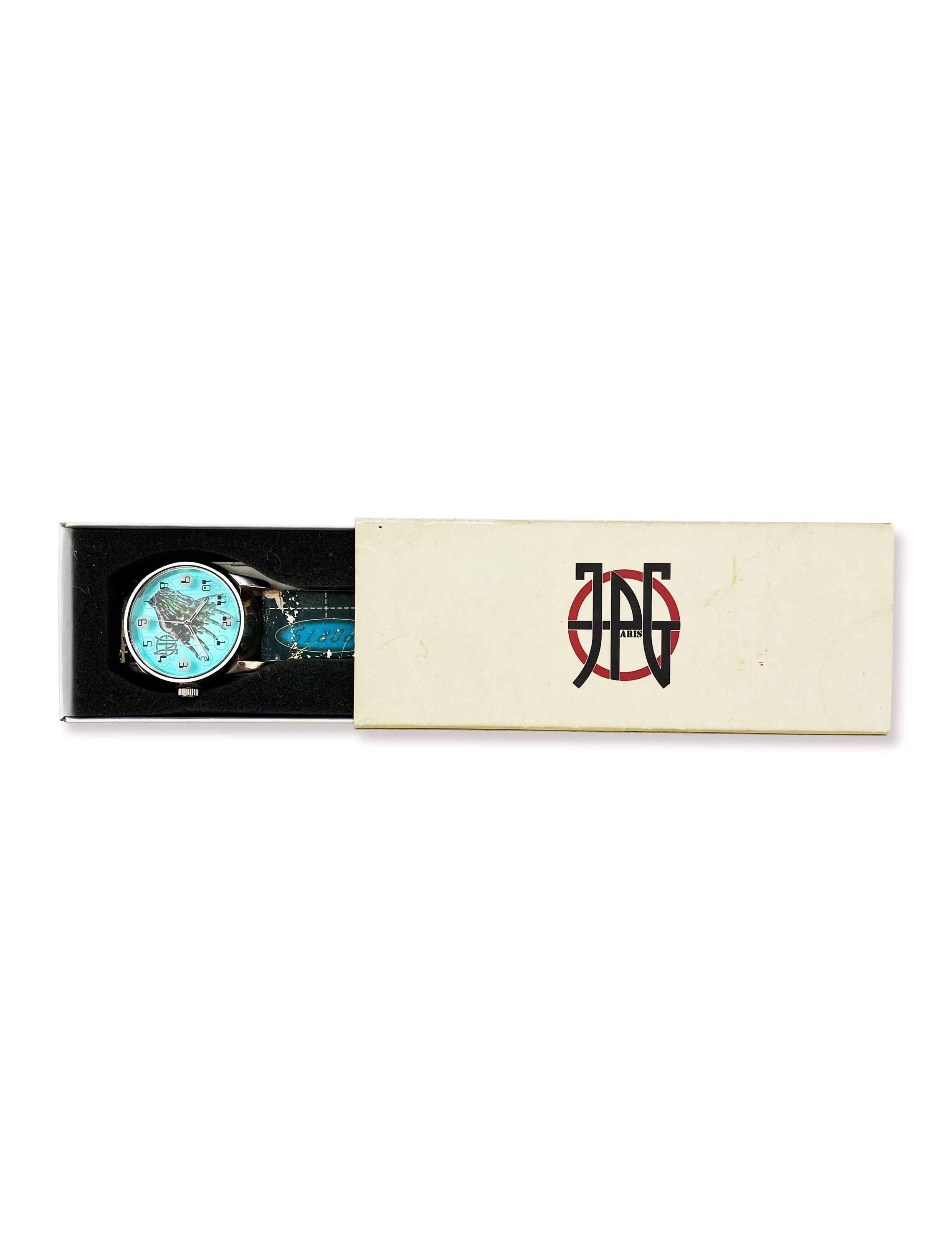90’s Jean Paul Gaultier “Sports” Metallic Cyber Watch