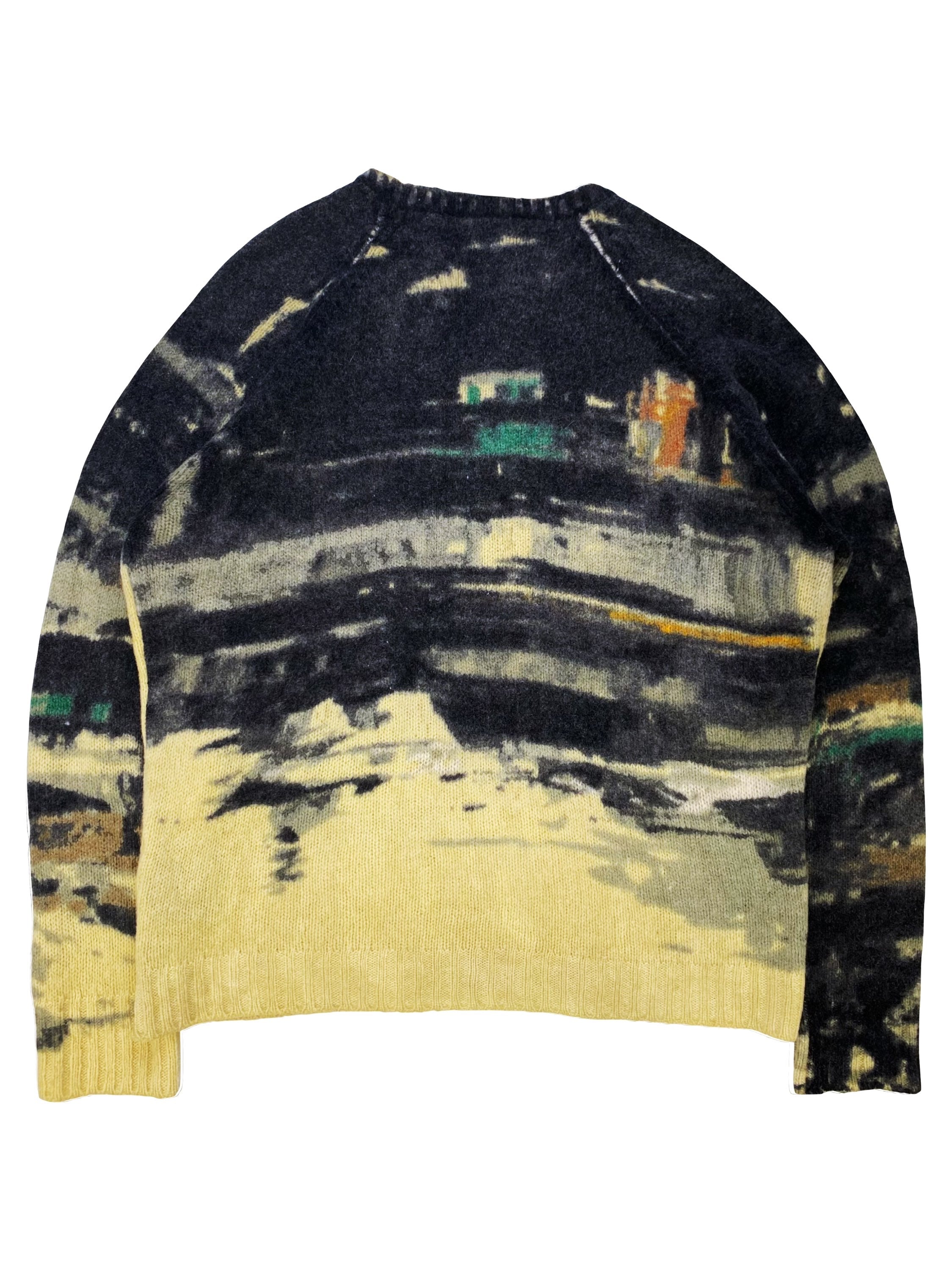 FW17 Prada Shetland Village Wool Knitted Sweater