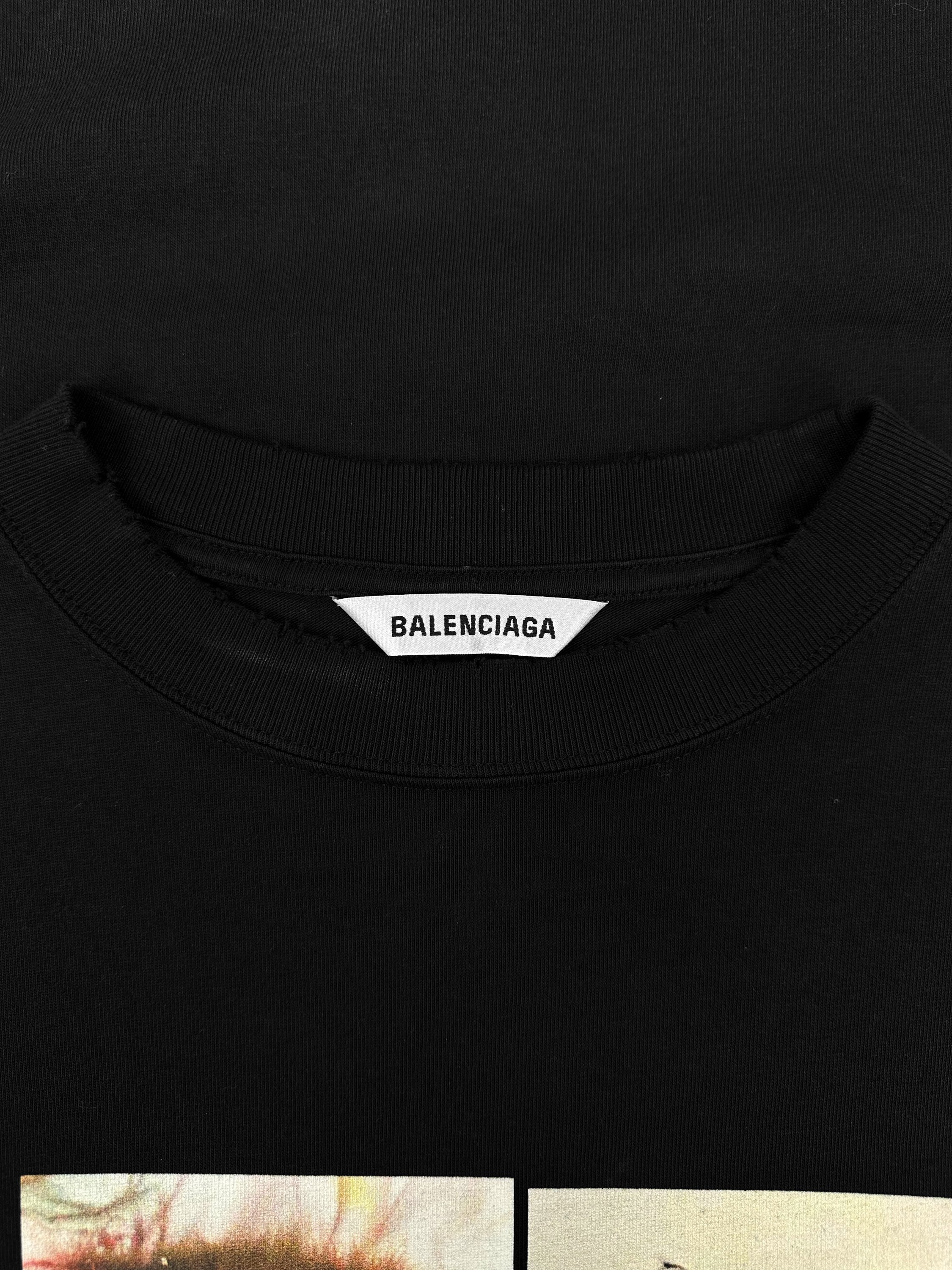 SS20 Balenciaga ‘I Love Cats’ Black Meow Graphic T-Shirt