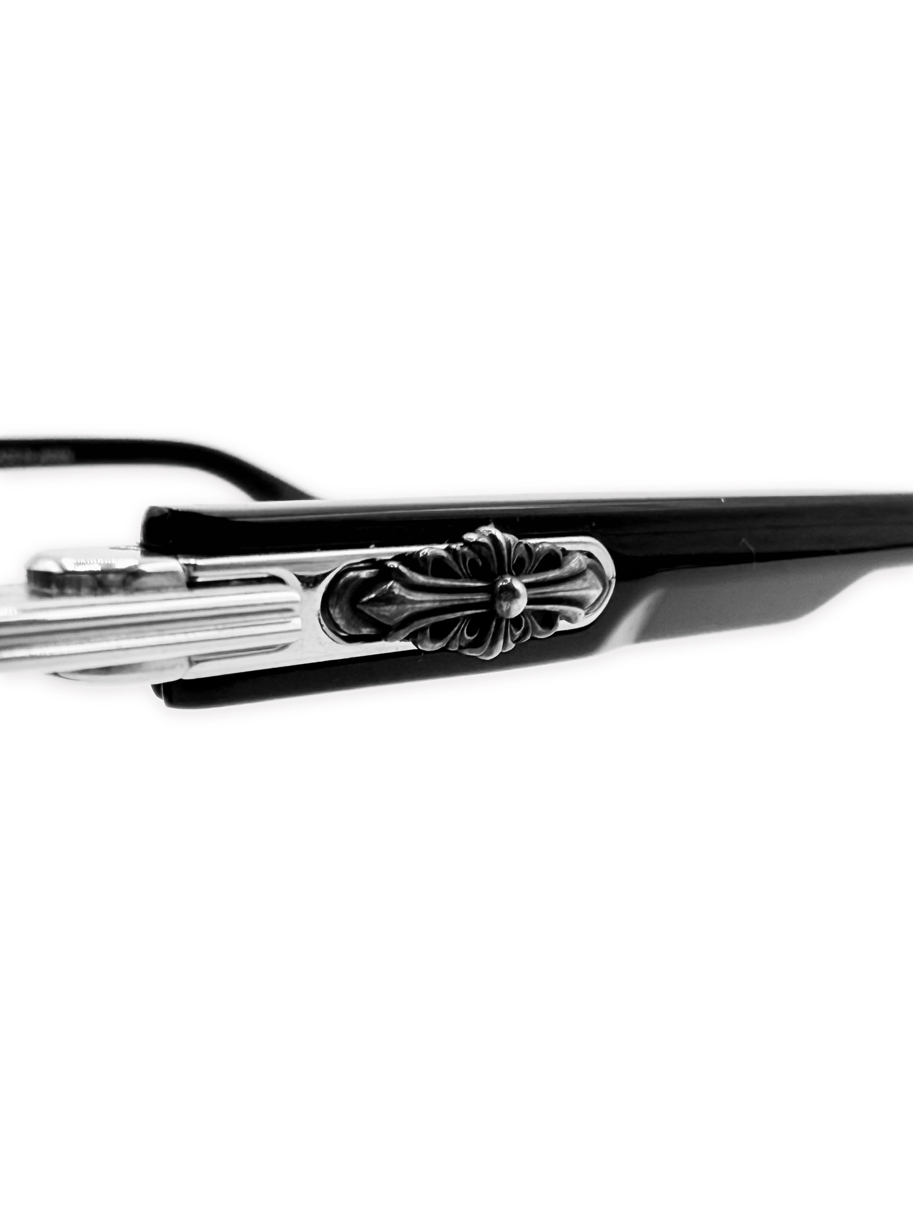 Chrome Hearts ‘Deep II’ Blue Tint Rimless Floral Sunglasses