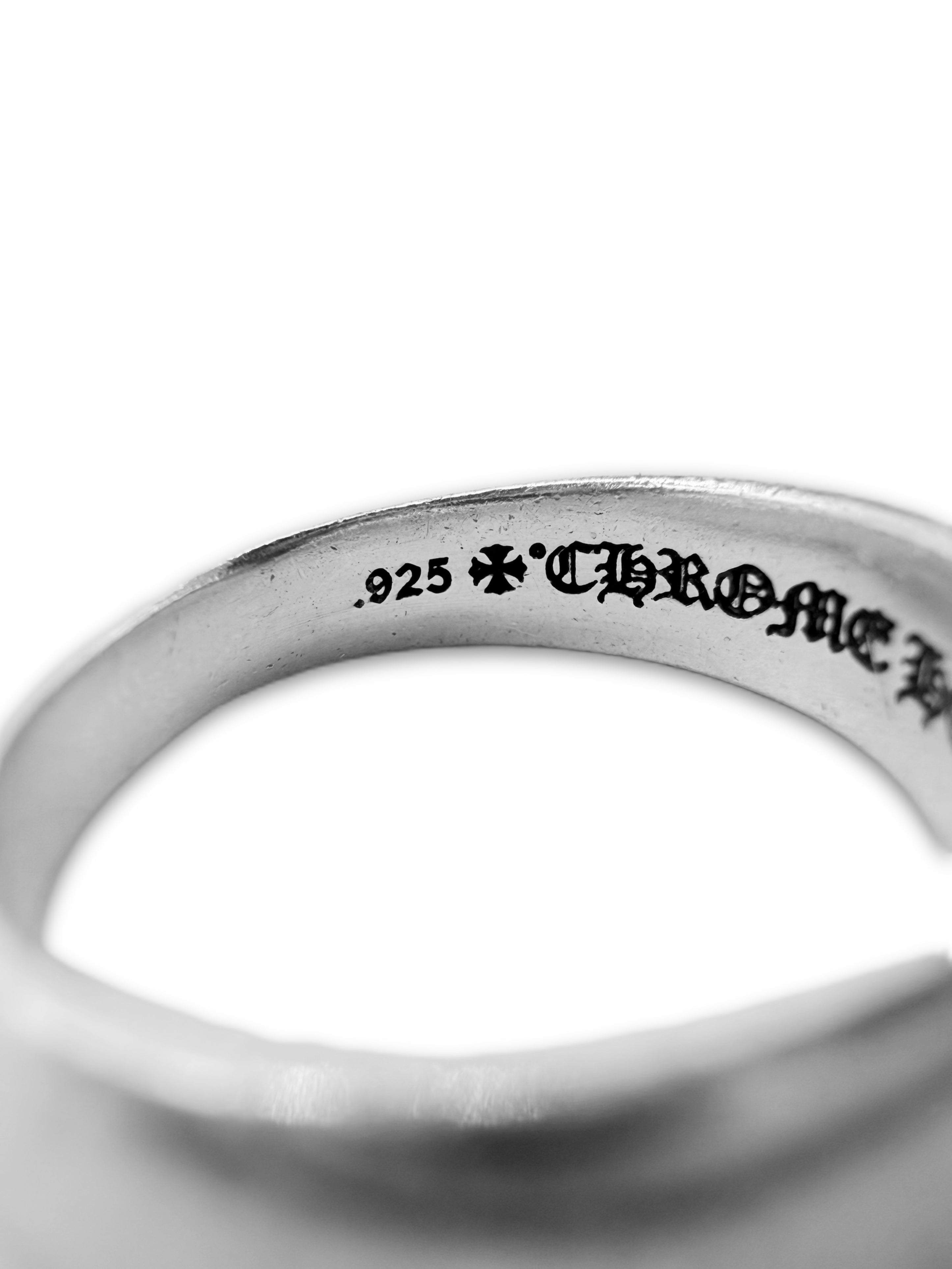 Chrome Hearts Half Floral Split .925 Silver Ring