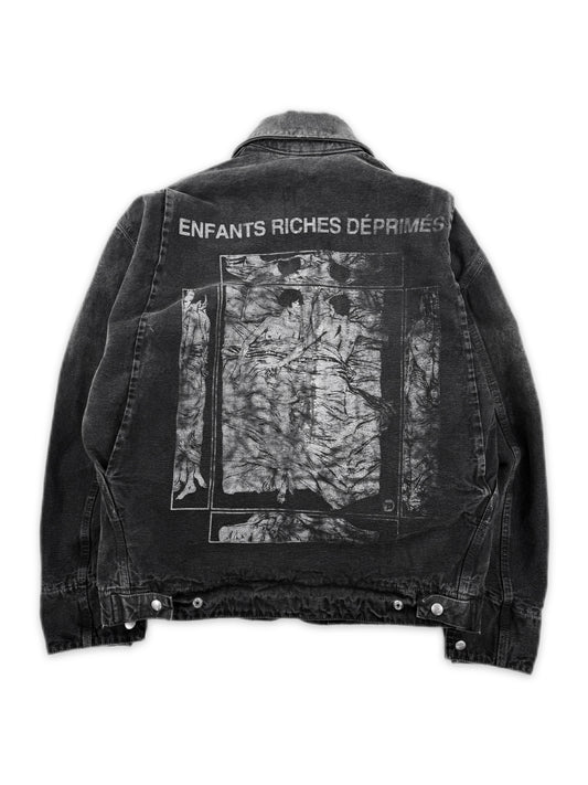 AW25 Enfants Riches Deprimes ‘Italian Romance’ Grey Trucker Jacket