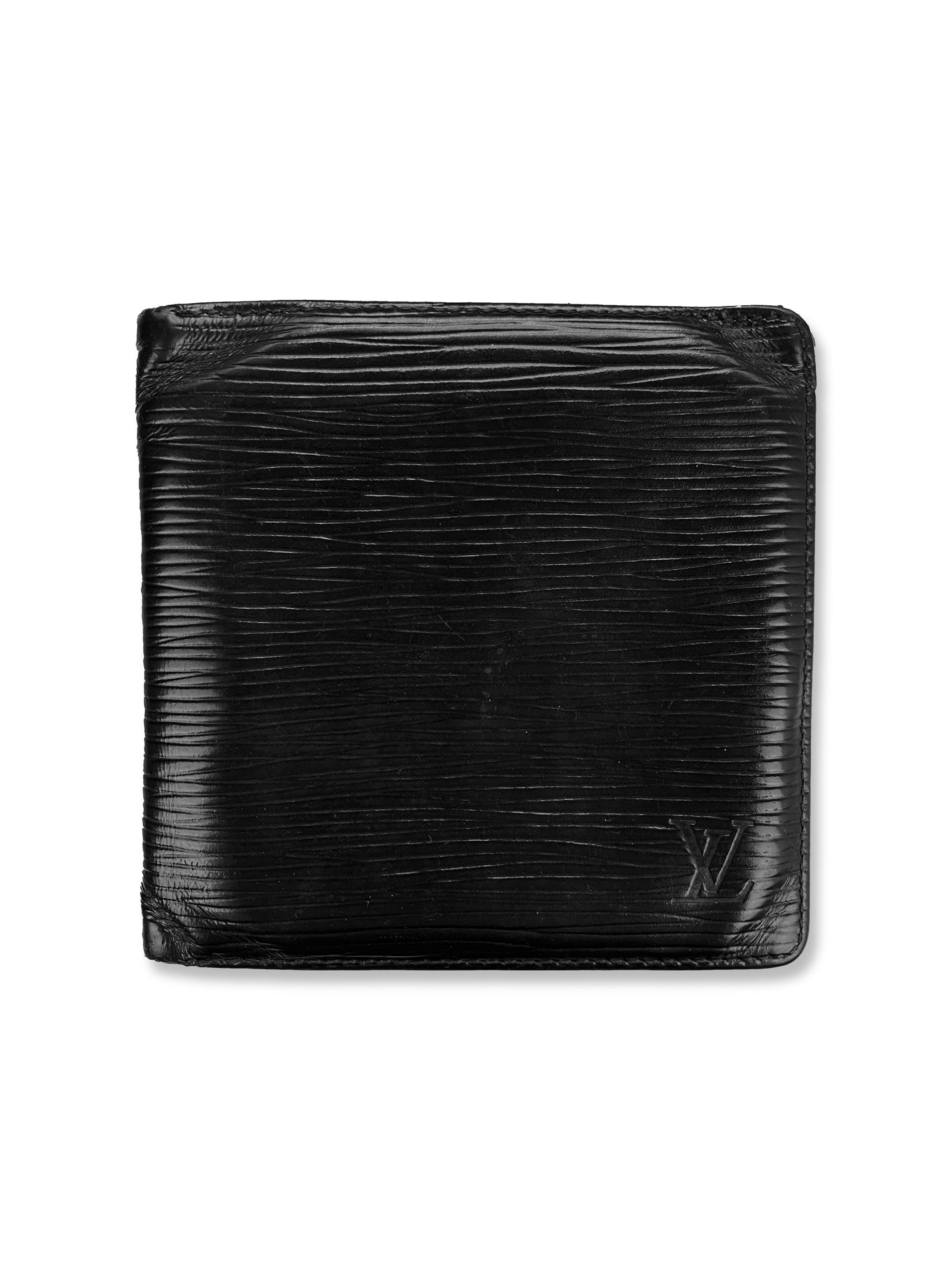 Louis Vuitton Black Epi Embossed Bifold Wallet