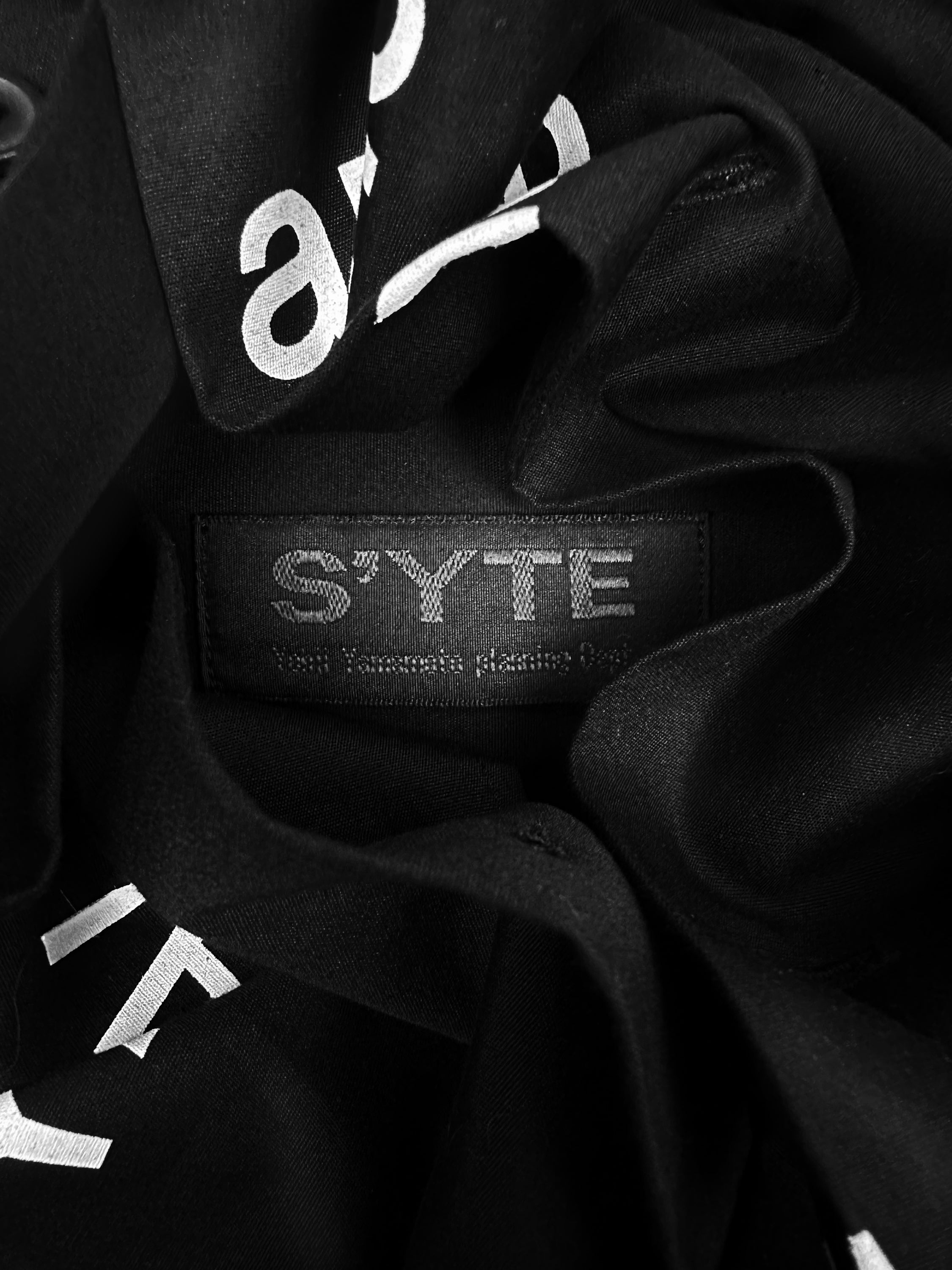 00s Yohji Yamamoto S’YTE ‘Do’s and Don’t’ Poem Long Sleeve
