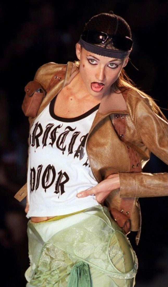 SS02 Dior by John Galliano ‘1947’ Gothic Sleeveless Tank Top