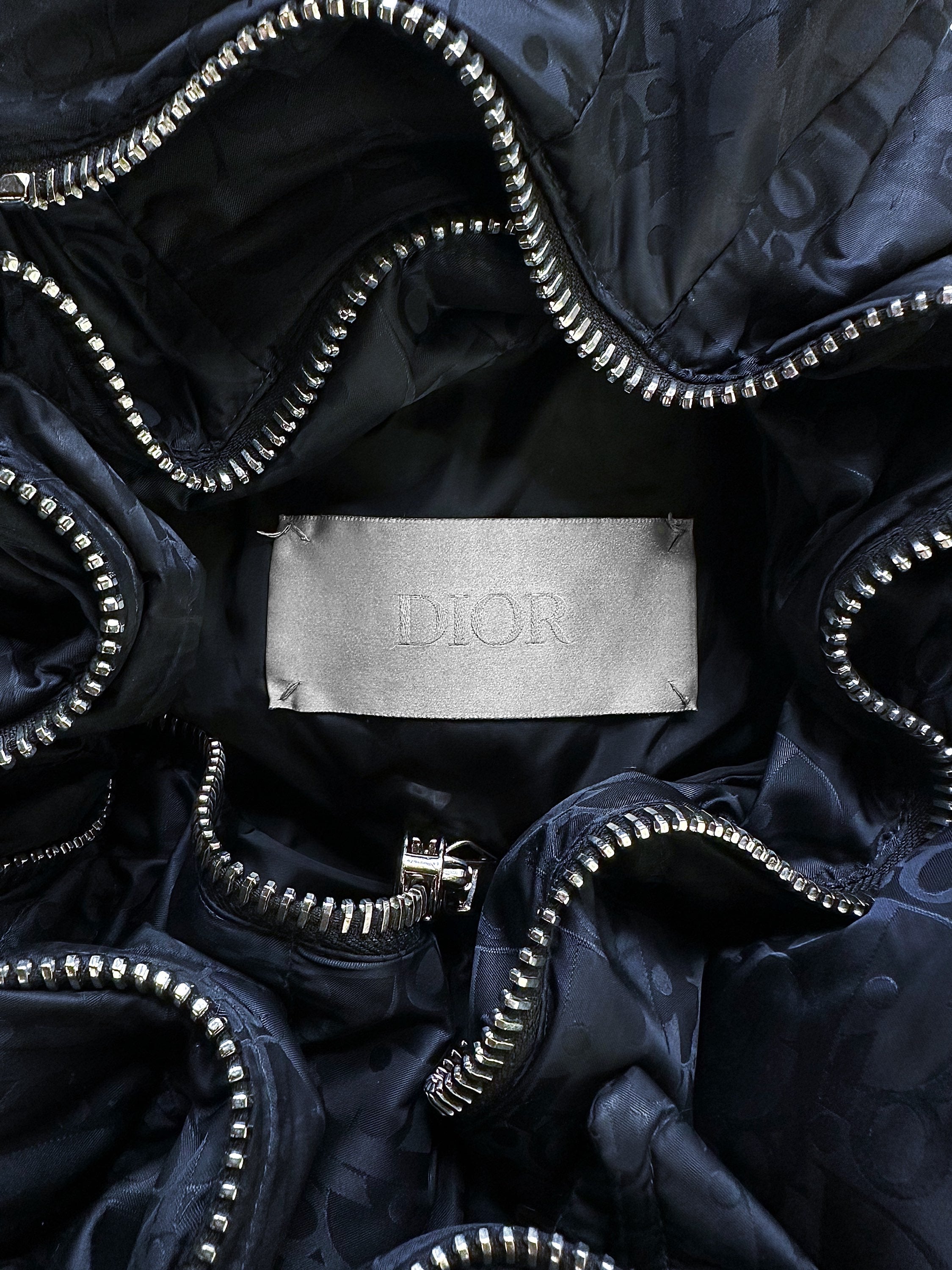 Dior Trotter Oblique Monogram Navy Down Fill Puffer Jacket