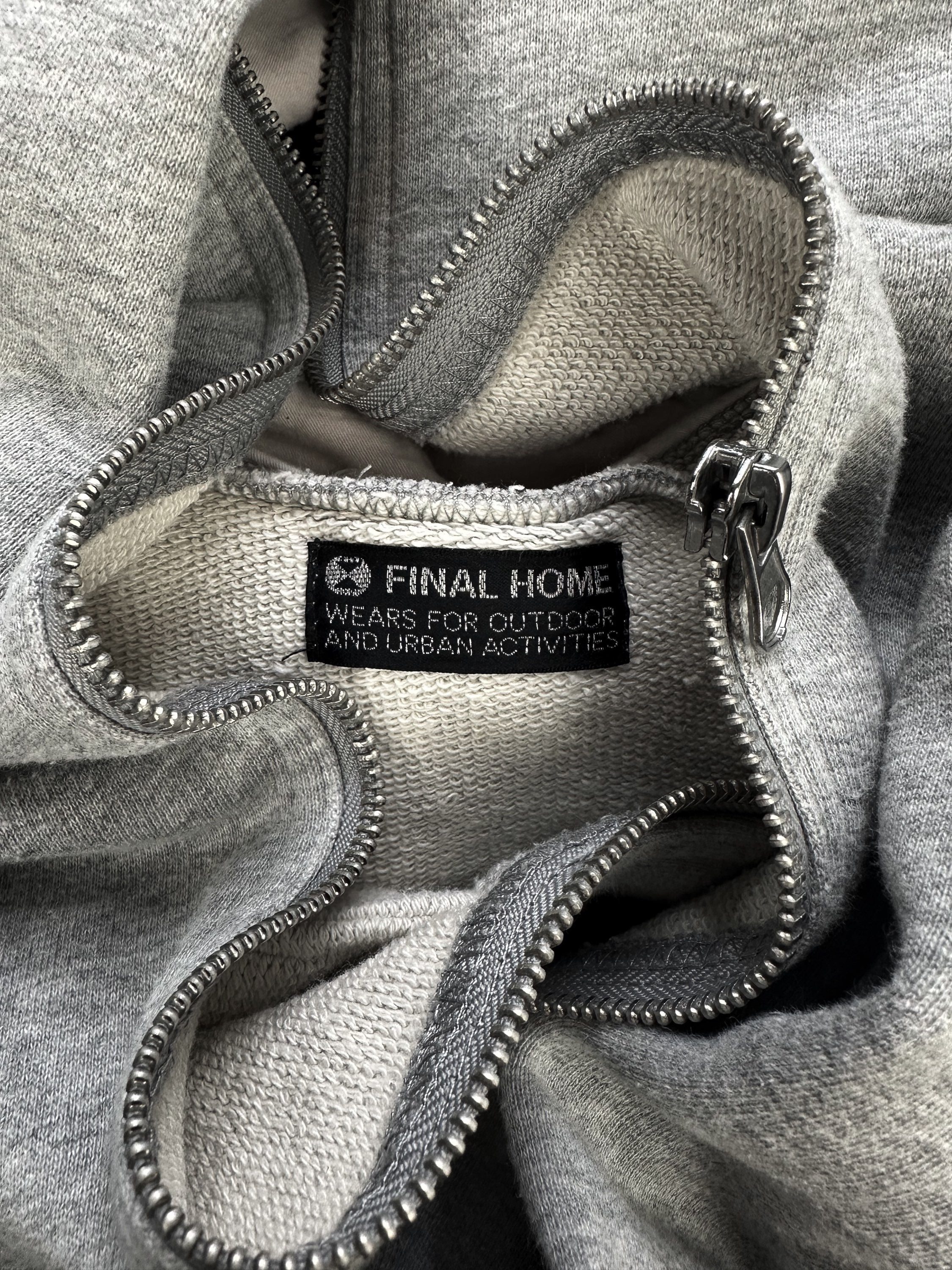 90s Final Home Convertiable Hoodie / Turtleneck Full-zip Hoodie