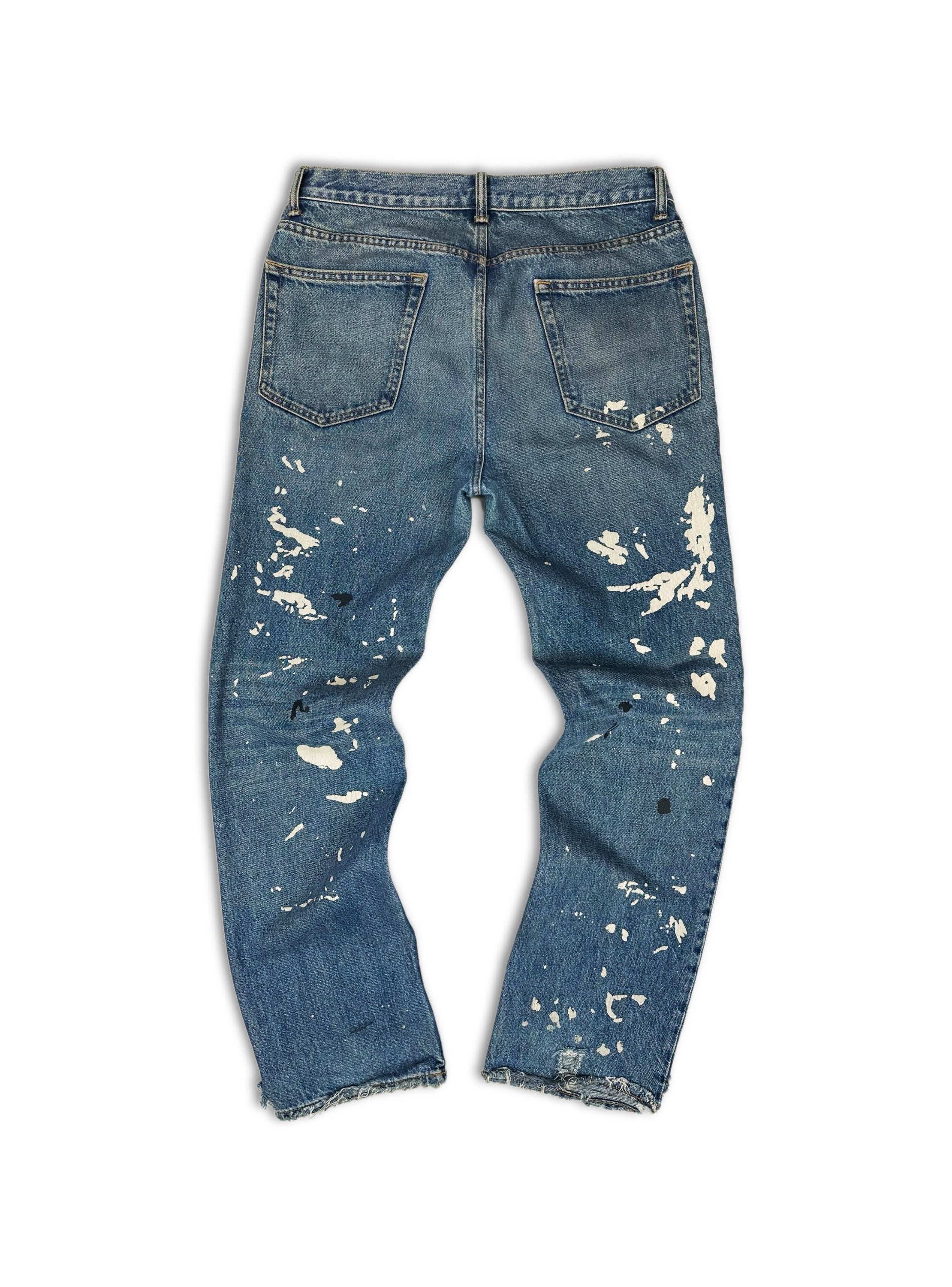 Helmut Lang ‘Painter’ Blue Wash Distressed Re-Edition Denim