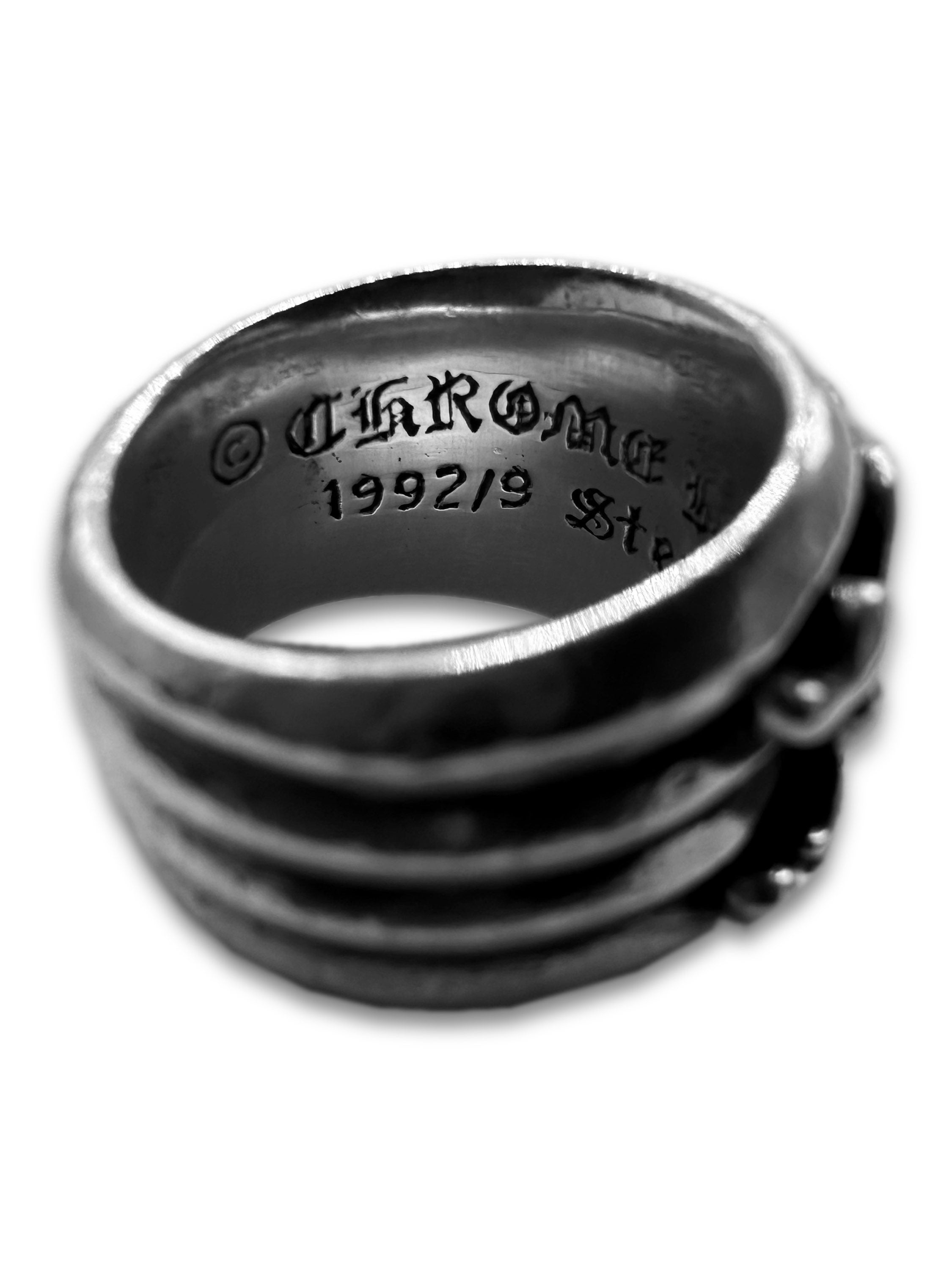 1992 Chrome Hearts ‘Dagger’ .925 Sterling Silver Etched Ring